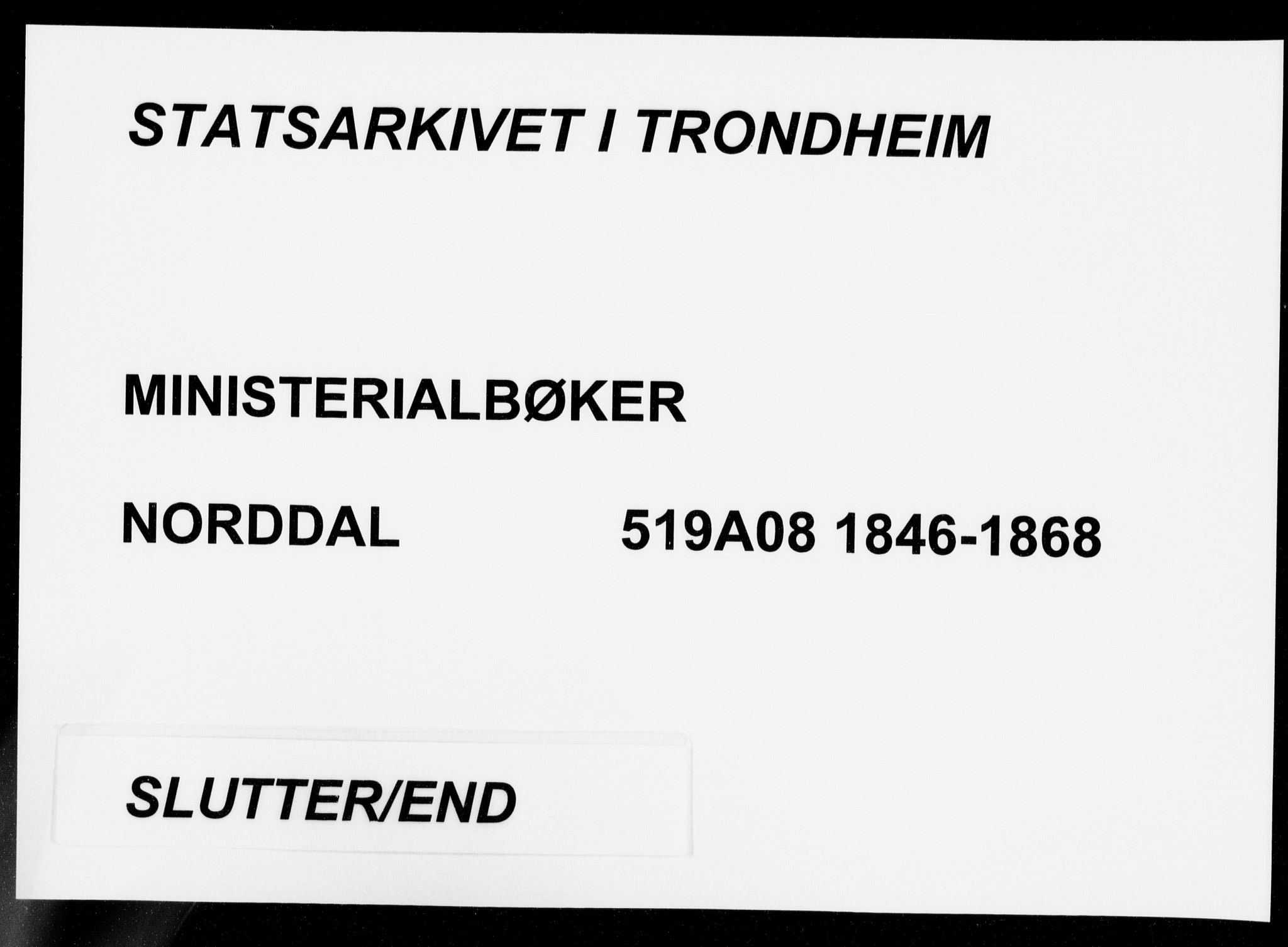 Ministerialprotokoller, klokkerbøker og fødselsregistre - Møre og Romsdal, AV/SAT-A-1454/519/L0249: Parish register (official) no. 519A08, 1846-1868