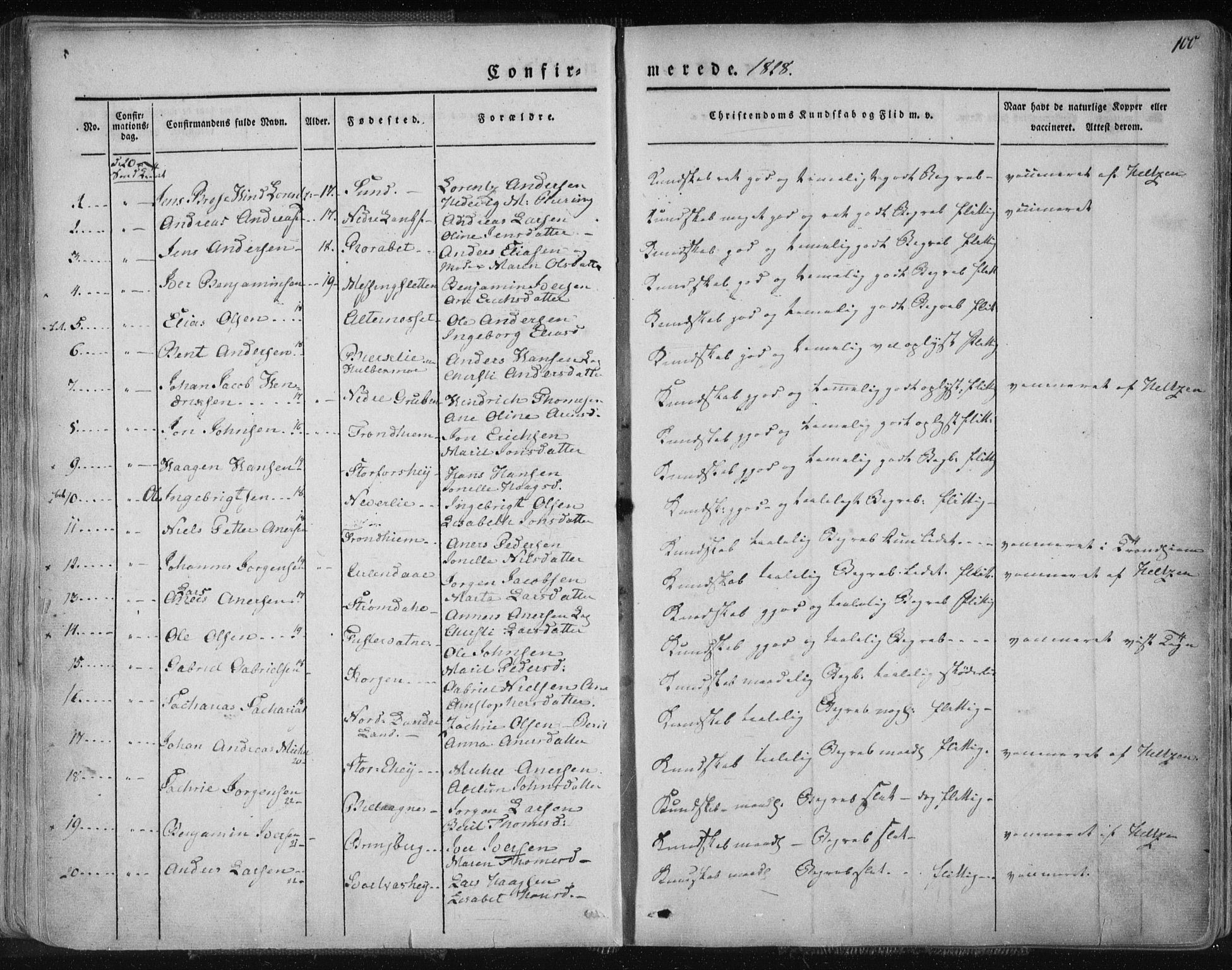 Ministerialprotokoller, klokkerbøker og fødselsregistre - Nordland, SAT/A-1459/827/L0390: Parish register (official) no. 827A02, 1826-1841, p. 100