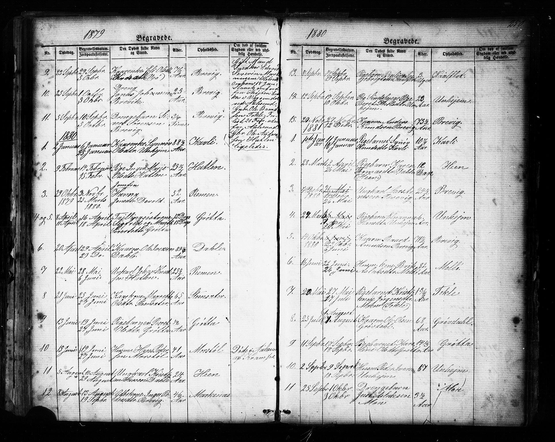 Ministerialprotokoller, klokkerbøker og fødselsregistre - Møre og Romsdal, SAT/A-1454/545/L0588: Parish register (copy) no. 545C02, 1867-1902, p. 250