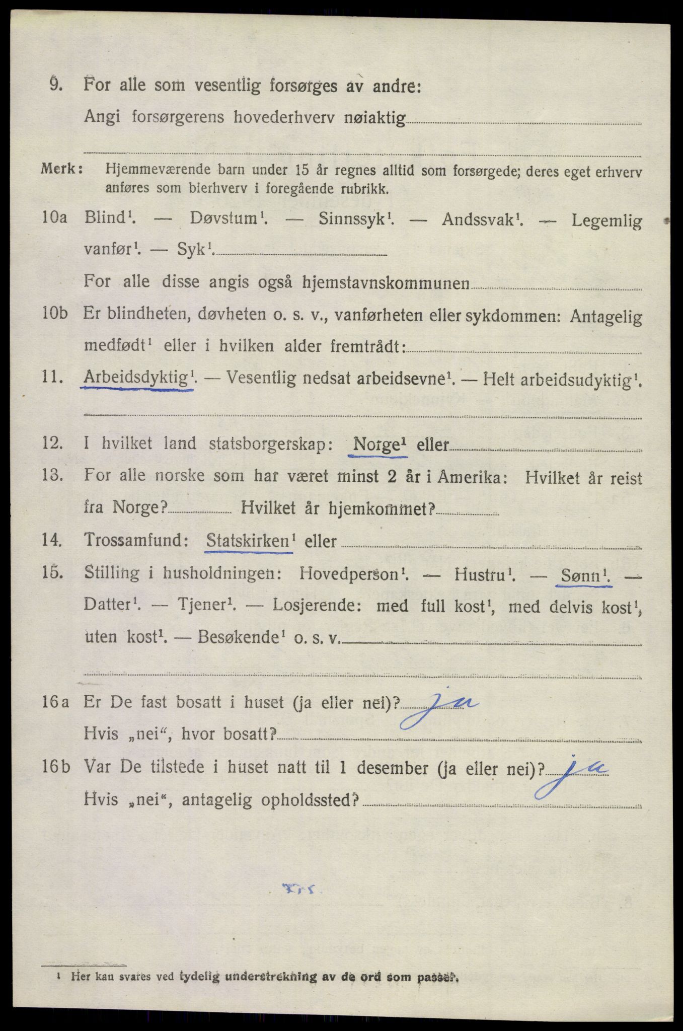 SAKO, 1920 census for Andebu, 1920, p. 2835