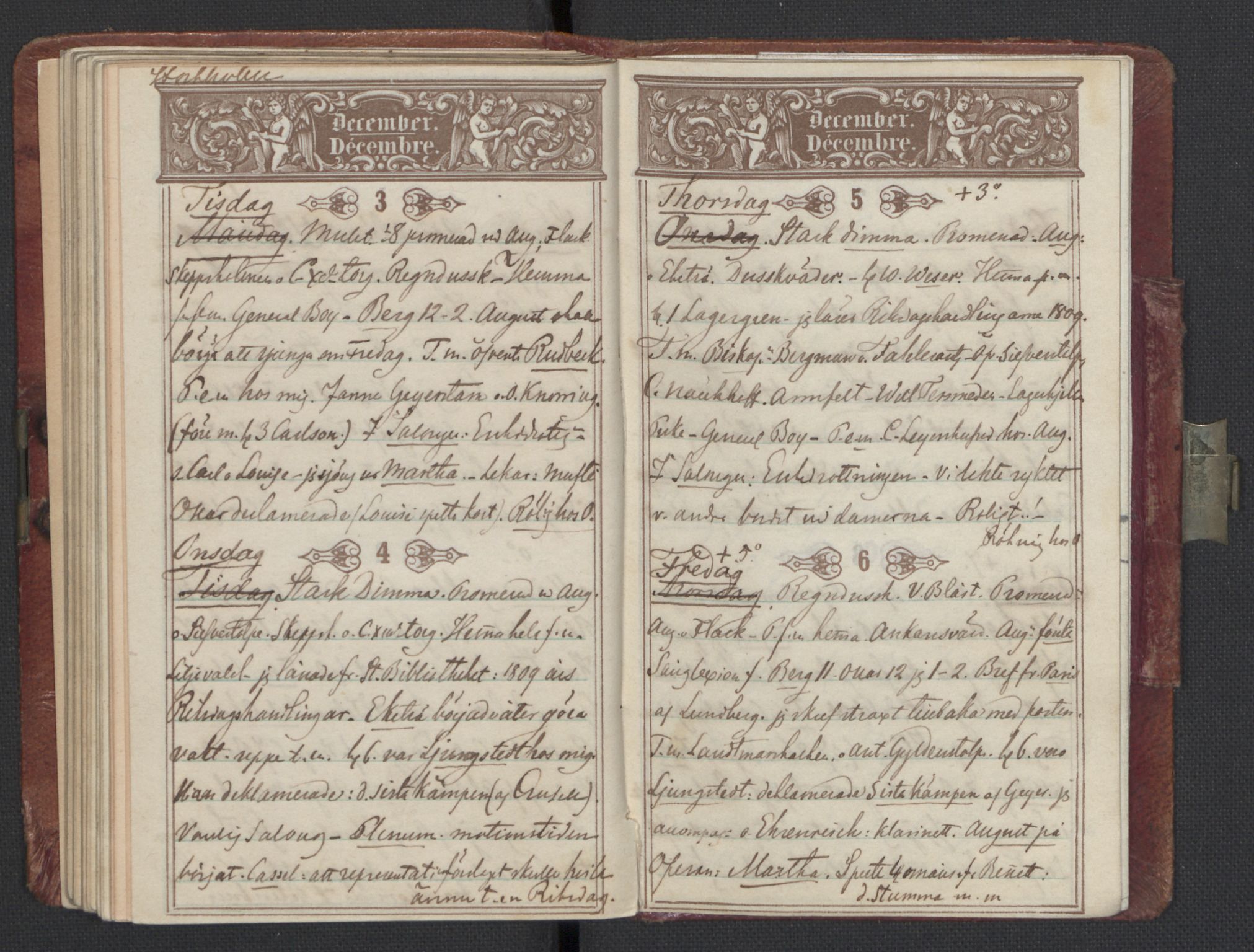 Bernadotte, AV/RA-PA-0318/F/L0001/0003: Privat materiale fra Bernadottefamilien / Dagbok, 1850, p. 93