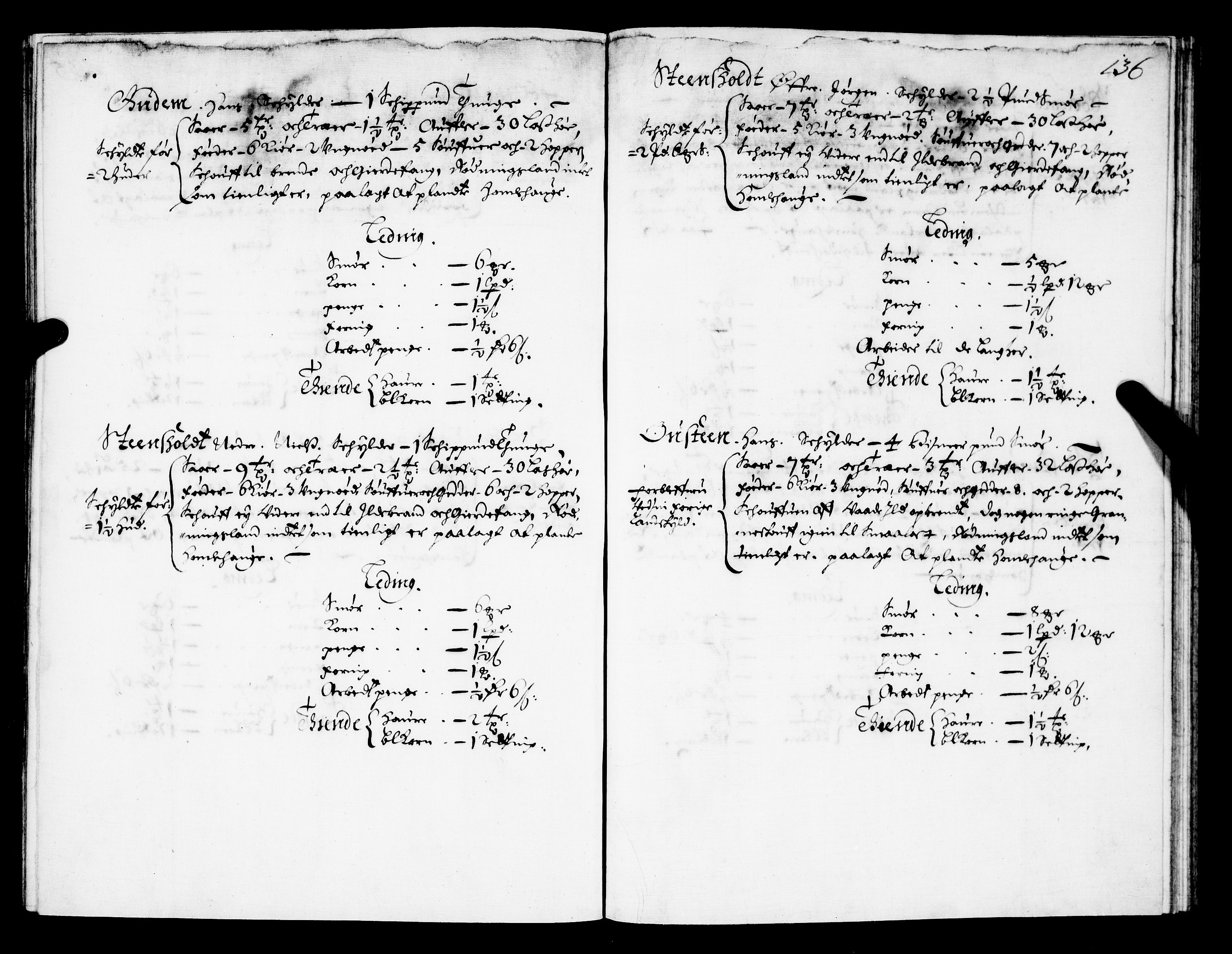 Rentekammeret inntil 1814, Realistisk ordnet avdeling, AV/RA-EA-4070/N/Nb/Nba/L0021: Brunla len, 1667, p. 135b-136a