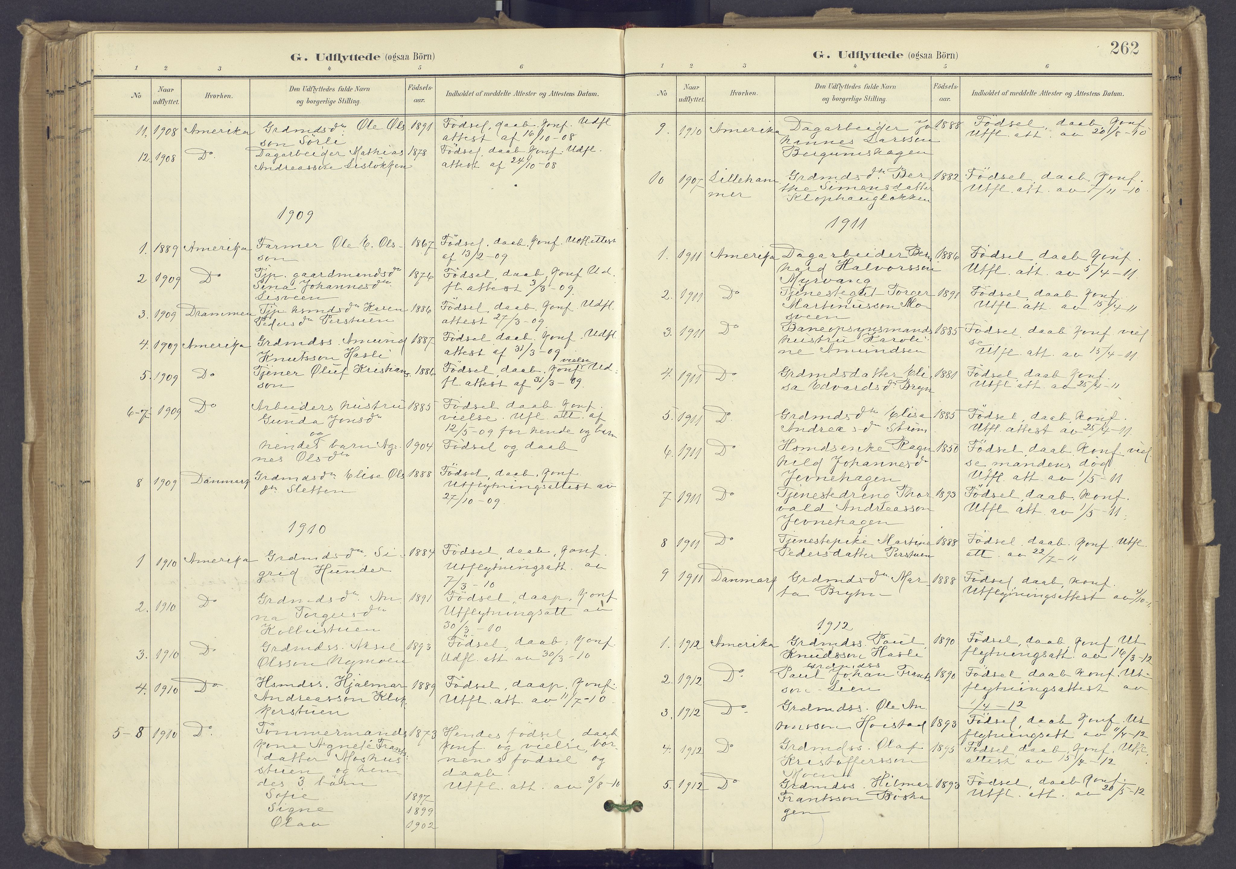 Øyer prestekontor, SAH/PREST-084/H/Ha/Haa/L0012: Parish register (official) no. 12, 1897-1920, p. 262