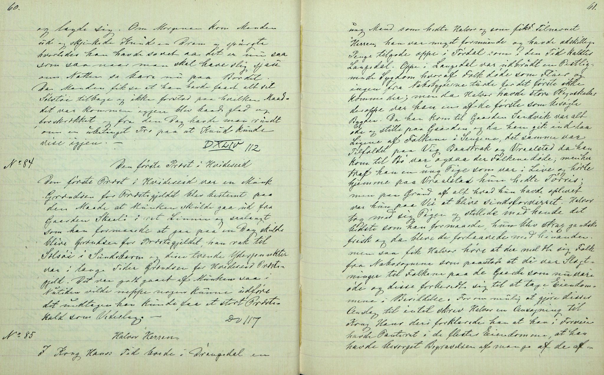 Rikard Berge, TEMU/TGM-A-1003/F/L0007/0009: 251-299 / 259 Bø i Telemarken III. Samlet af Halvor Nilsen Tvedten, 1894-1895, p. 60-61