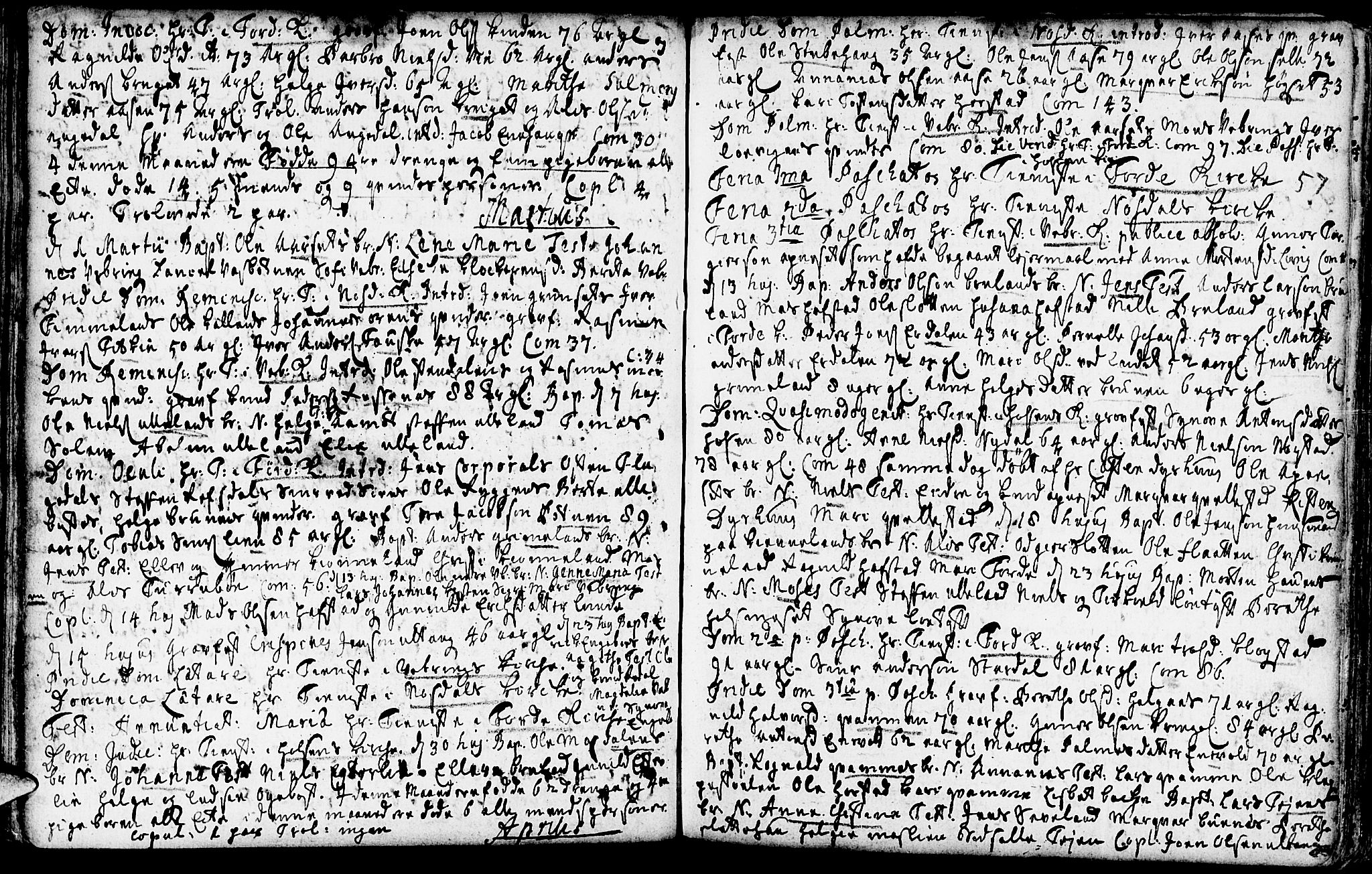Førde sokneprestembete, SAB/A-79901/H/Haa/Haaa/L0002: Parish register (official) no. A 2, 1728-1748, p. 57