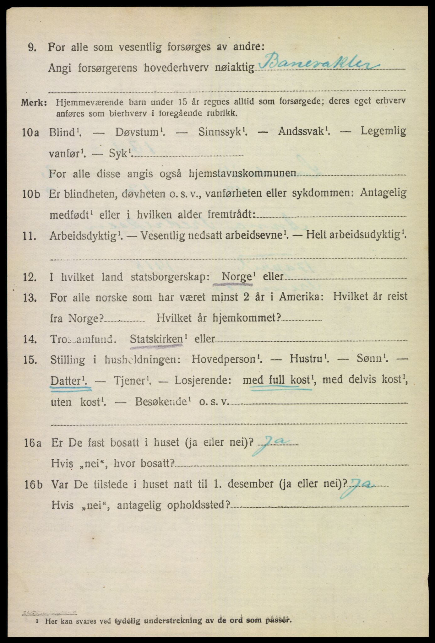 SAK, 1920 census for Landvik, 1920, p. 2115