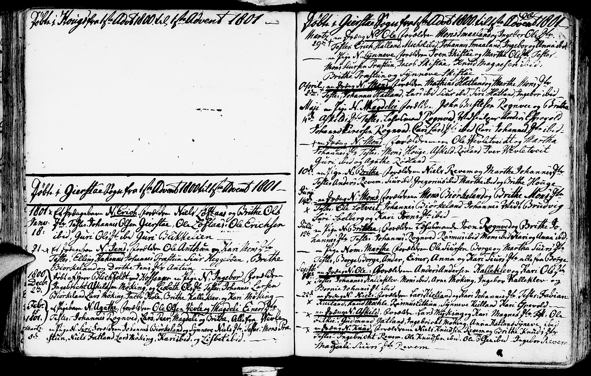 Haus sokneprestembete, AV/SAB-A-75601/H/Haa: Parish register (official) no. A 11, 1796-1816, p. 98