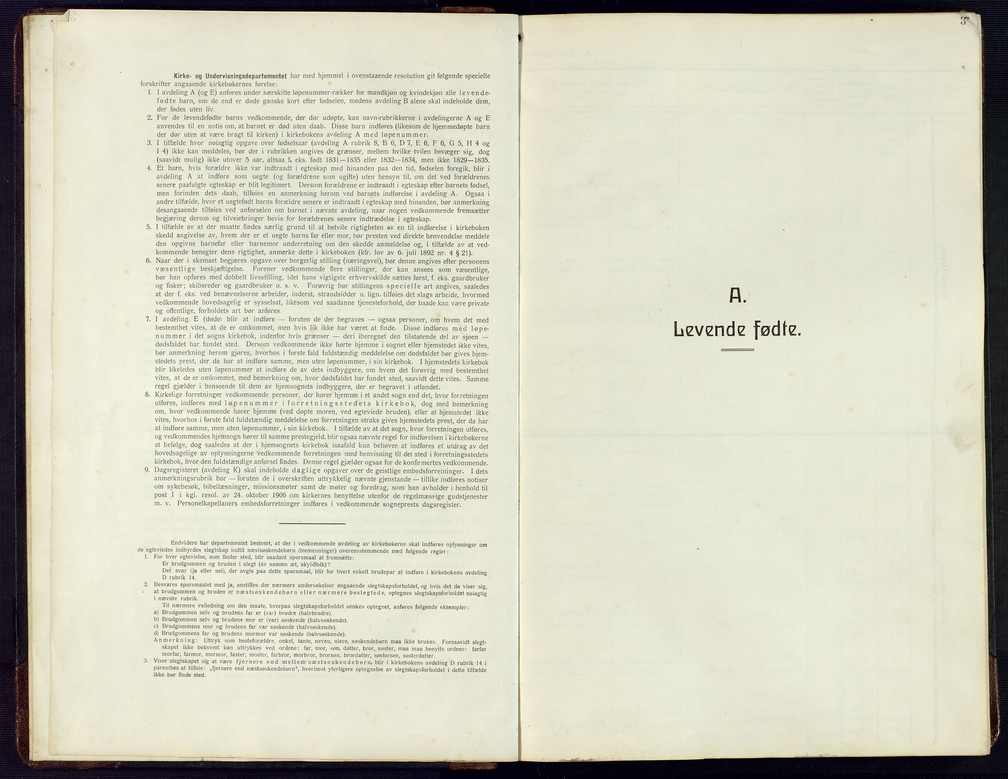 Herad sokneprestkontor, SAK/1111-0018/F/Fb/Fba/L0006: Parish register (copy) no. B 6, 1921-1959, p. 3