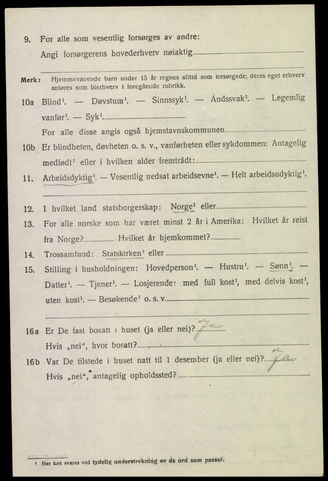 SAK, 1920 census for Sør-Audnedal, 1920, p. 6718