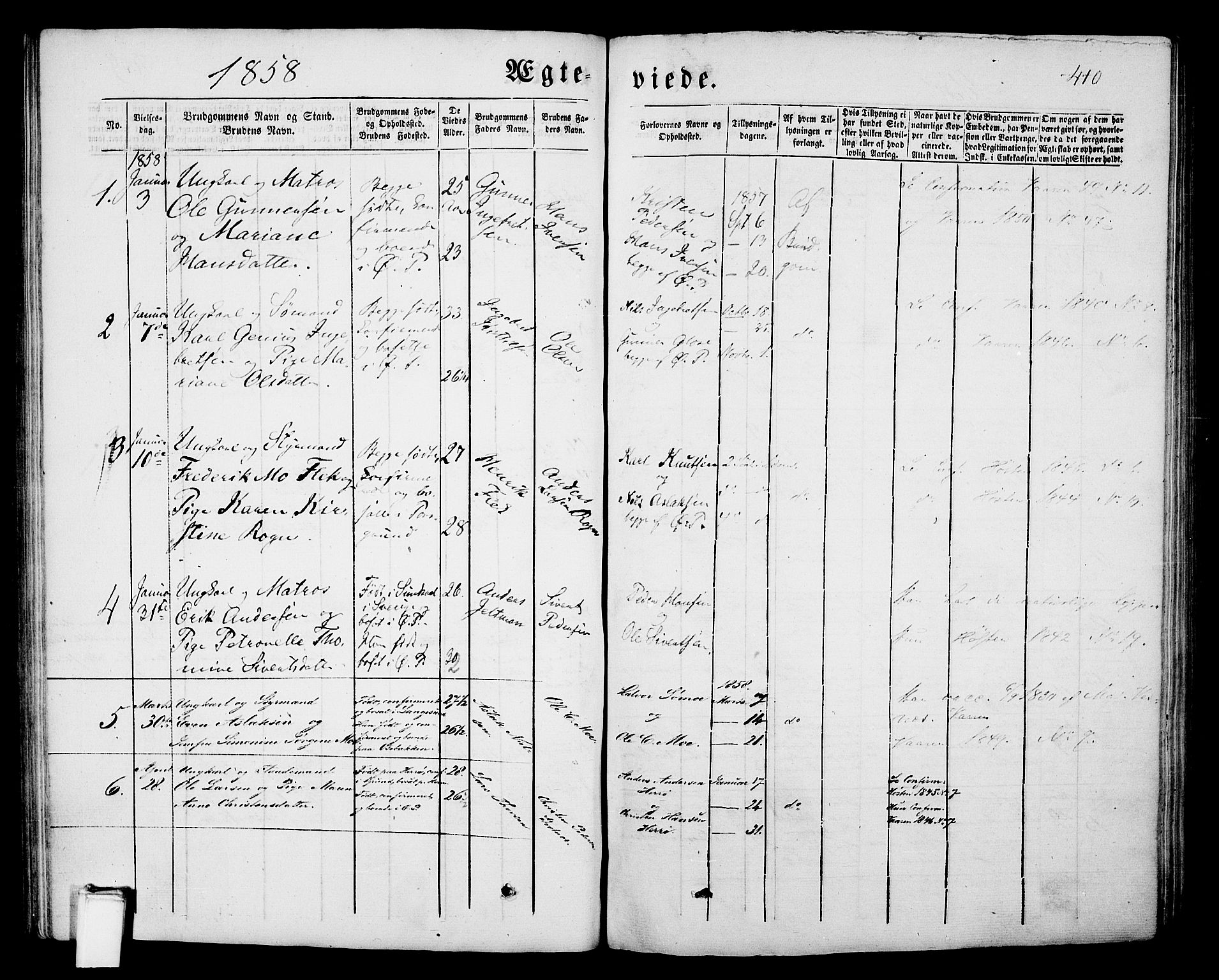 Porsgrunn kirkebøker , SAKO/A-104/G/Gb/L0004: Parish register (copy) no. II 4, 1853-1882, p. 410