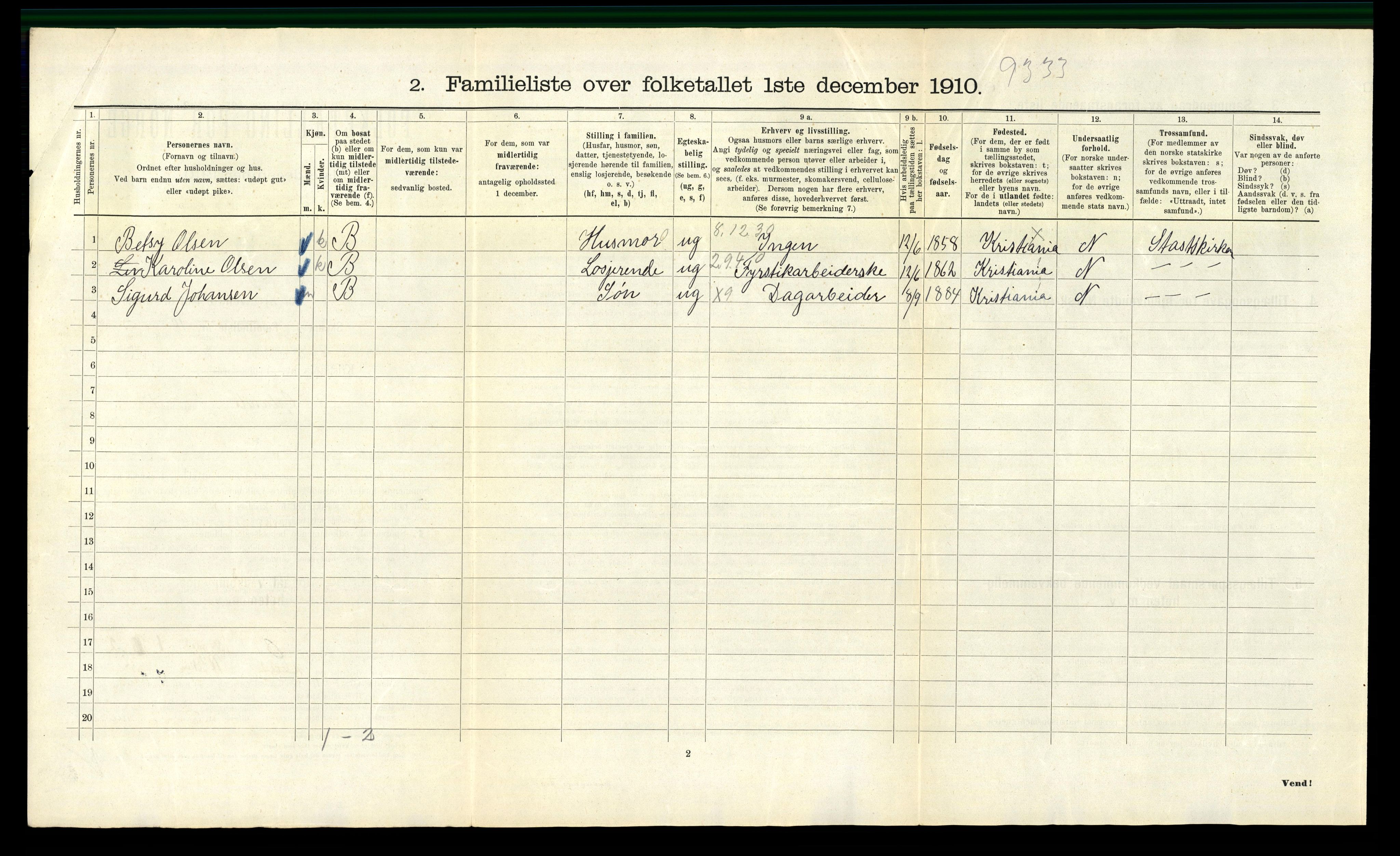 RA, 1910 census for Kristiania, 1910, p. 73138