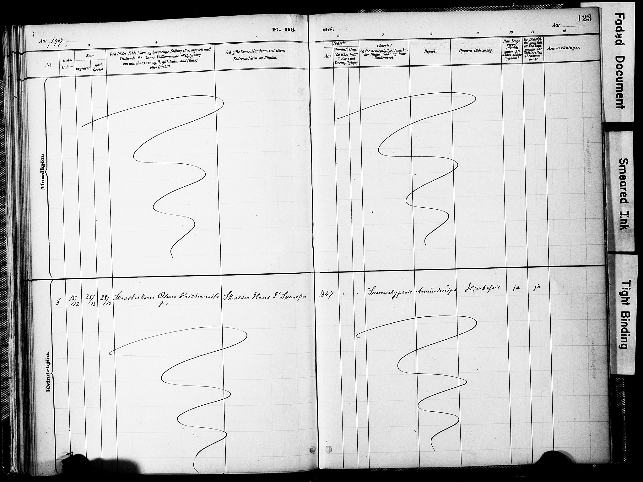 Spydeberg prestekontor Kirkebøker, SAO/A-10924/F/Fb/L0001: Parish register (official) no. II 1, 1886-1907, p. 123