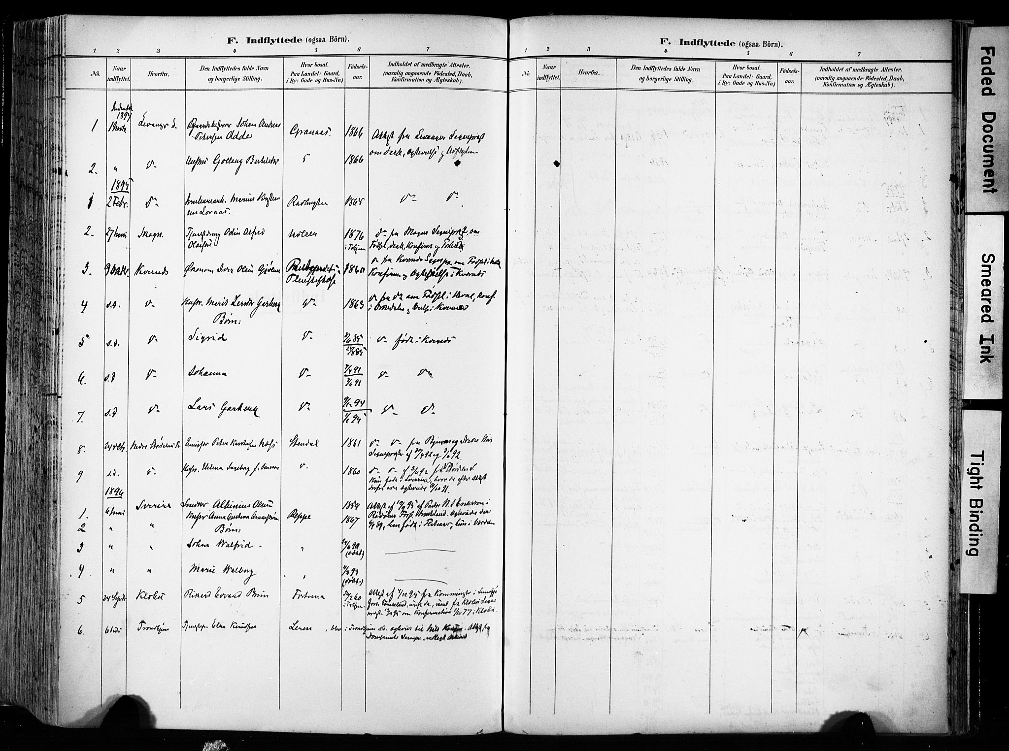 Ministerialprotokoller, klokkerbøker og fødselsregistre - Sør-Trøndelag, SAT/A-1456/606/L0301: Parish register (official) no. 606A16, 1894-1907