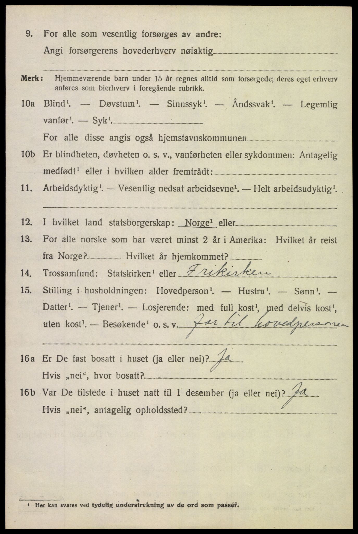 SAK, 1920 census for Gjerstad, 1920, p. 2704