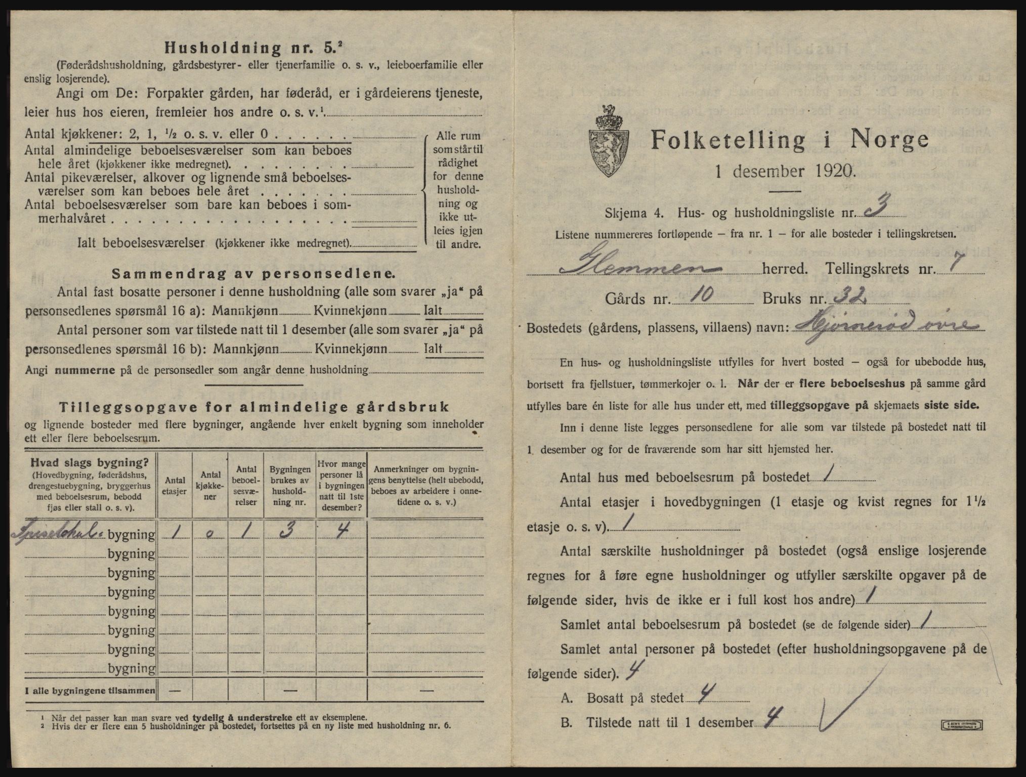 SAO, 1920 census for Glemmen, 1920, p. 2759