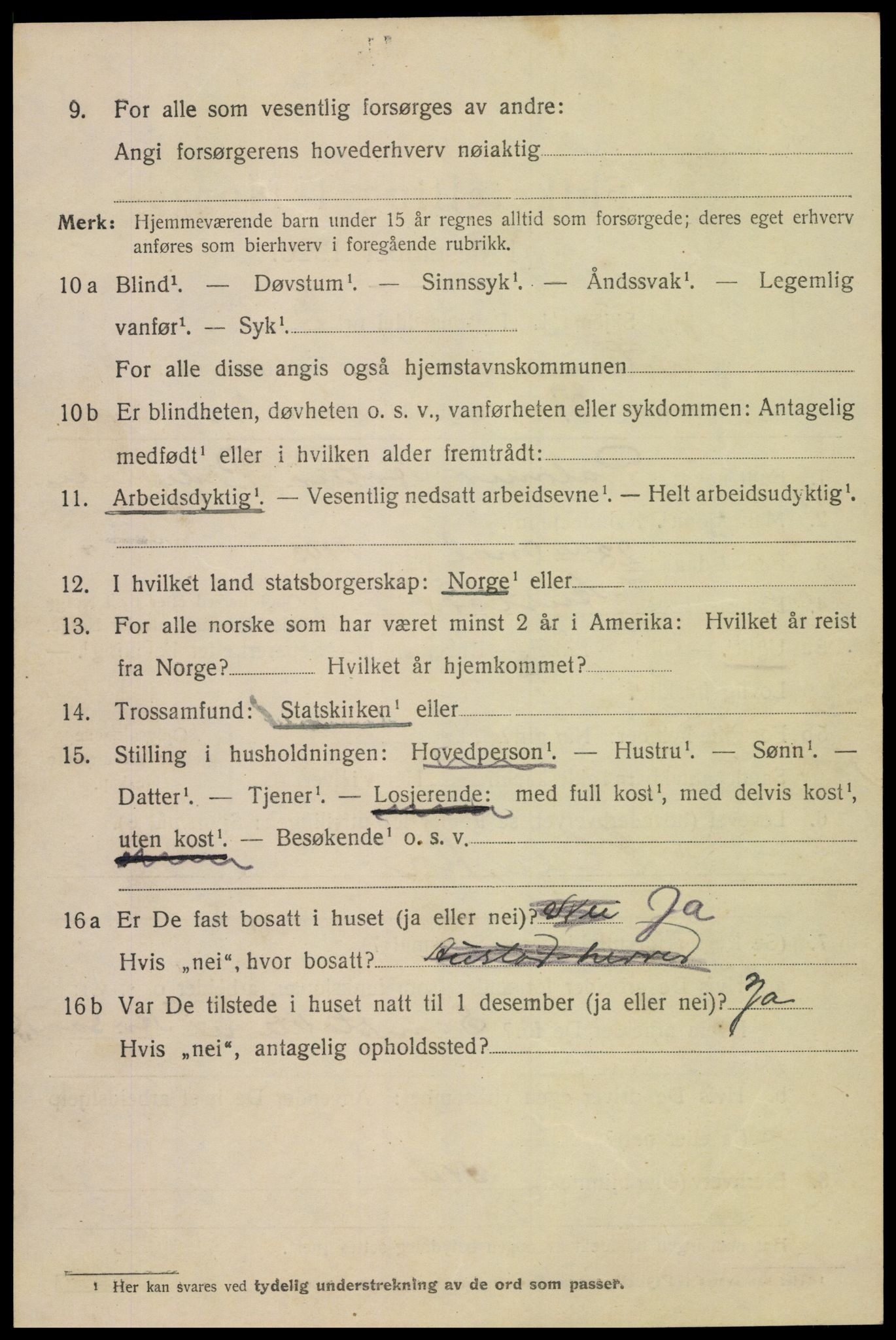 SAK, 1920 census for Kristiansand, 1920, p. 25360