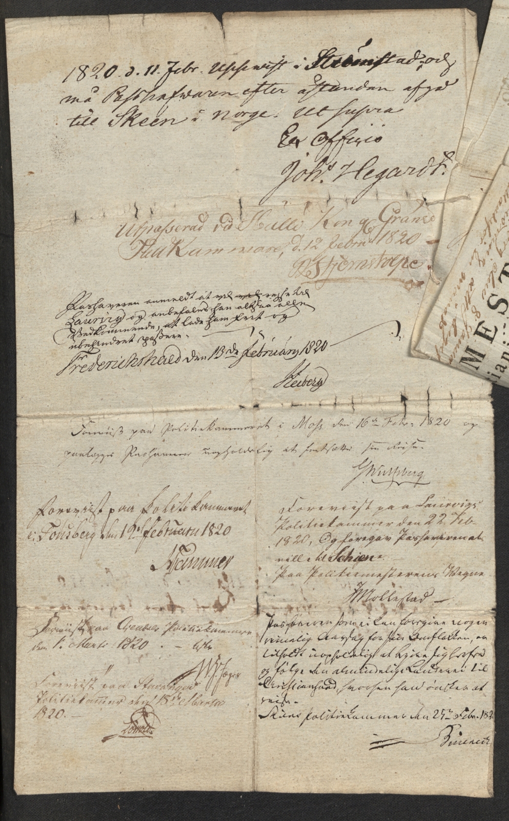 Bergen politikammer / politidistrikt, AV/SAB-A-60401/L.b, 1816-1822, p. 25