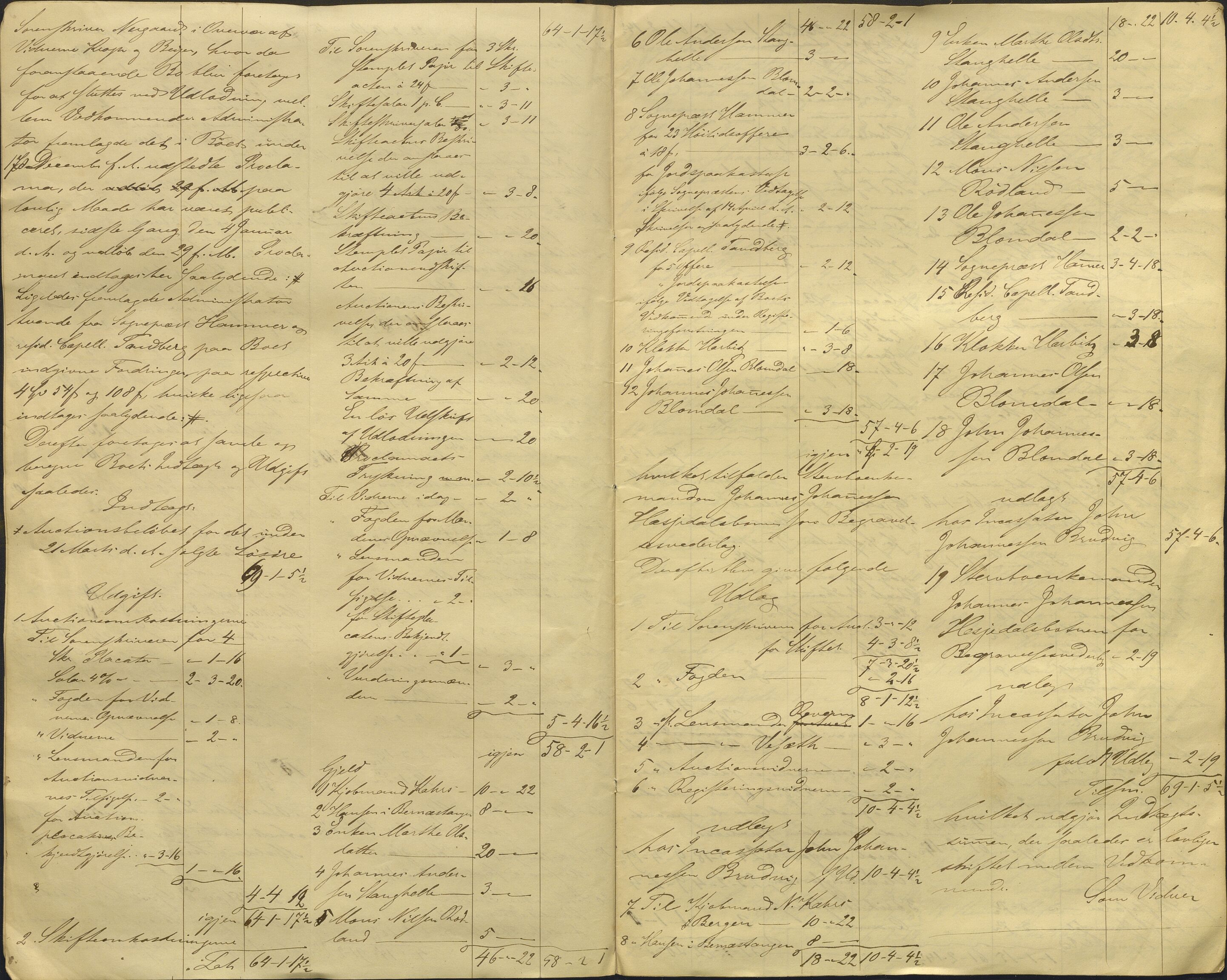 Nordhordland sorenskrivar, AV/SAB-A-2901/1/H/Hd/Hdb/L0001: Konsept til utlodningar, 1850-1852, p. 311