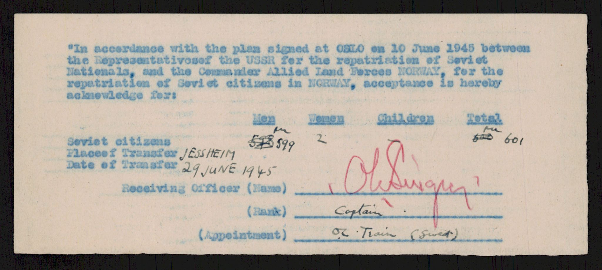 Flyktnings- og fangedirektoratet, Repatrieringskontoret, AV/RA-S-1681/D/Db/L0019: Displaced Persons (DPs) og sivile tyskere, 1945-1948, p. 173