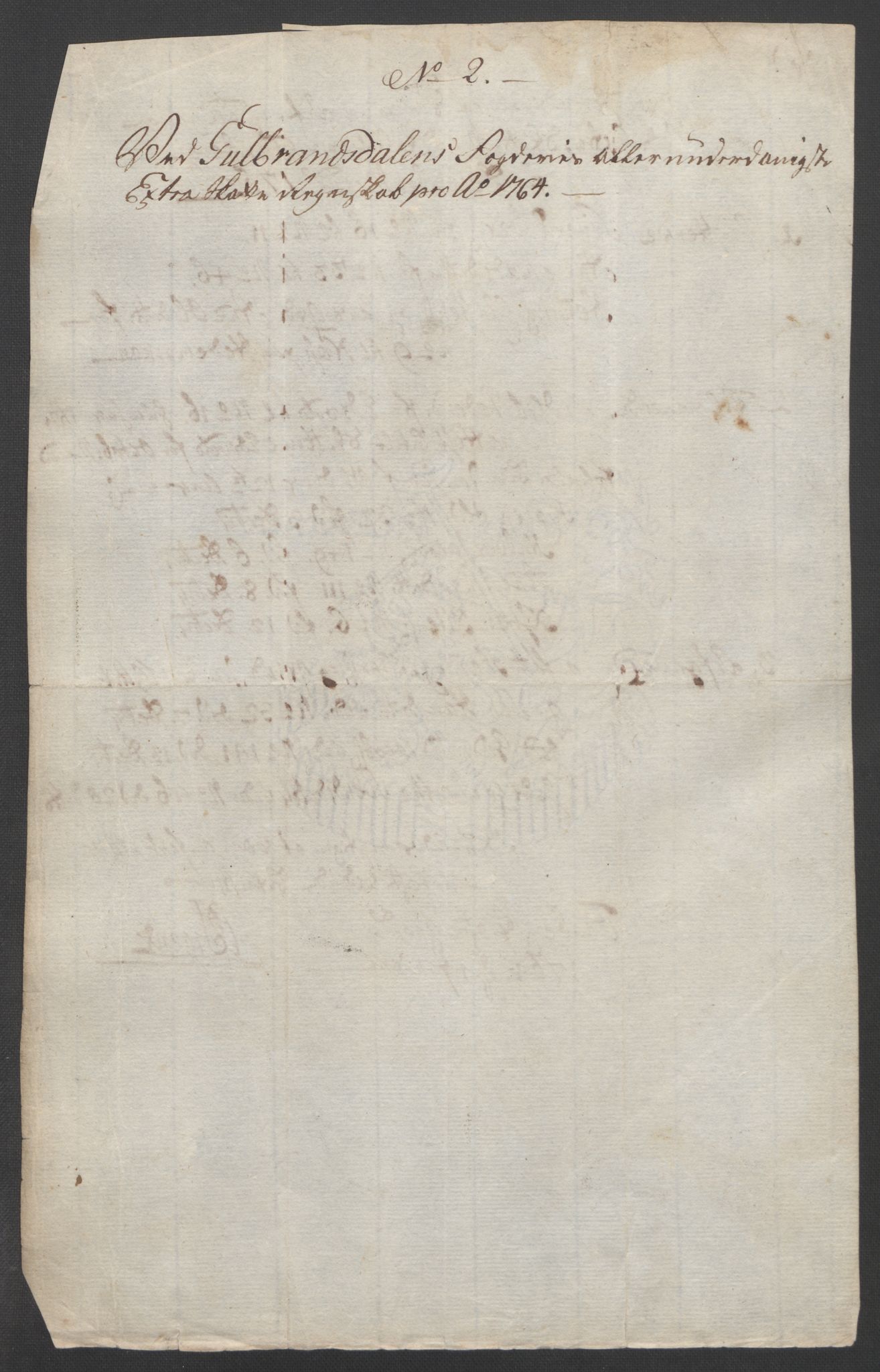 Rentekammeret inntil 1814, Reviderte regnskaper, Fogderegnskap, RA/EA-4092/R17/L1266: Ekstraskatten Gudbrandsdal, 1762-1766, p. 322