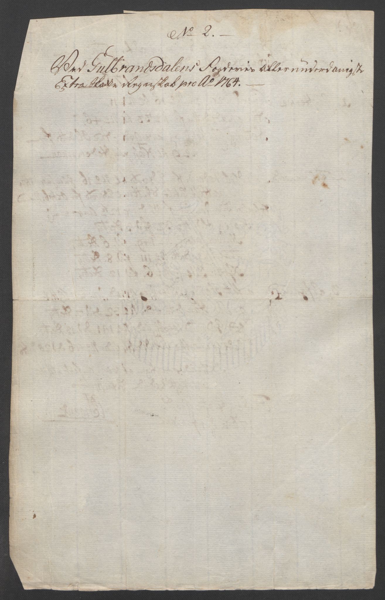 Rentekammeret inntil 1814, Reviderte regnskaper, Fogderegnskap, AV/RA-EA-4092/R17/L1266: Ekstraskatten Gudbrandsdal, 1762-1766, p. 322