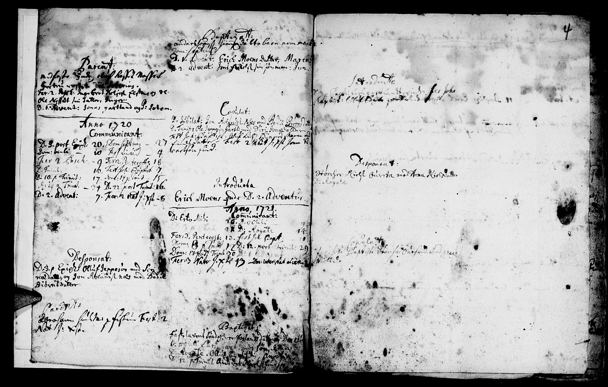Ministerialprotokoller, klokkerbøker og fødselsregistre - Nord-Trøndelag, SAT/A-1458/759/L0525: Parish register (official) no. 759A01, 1706-1748, p. 4