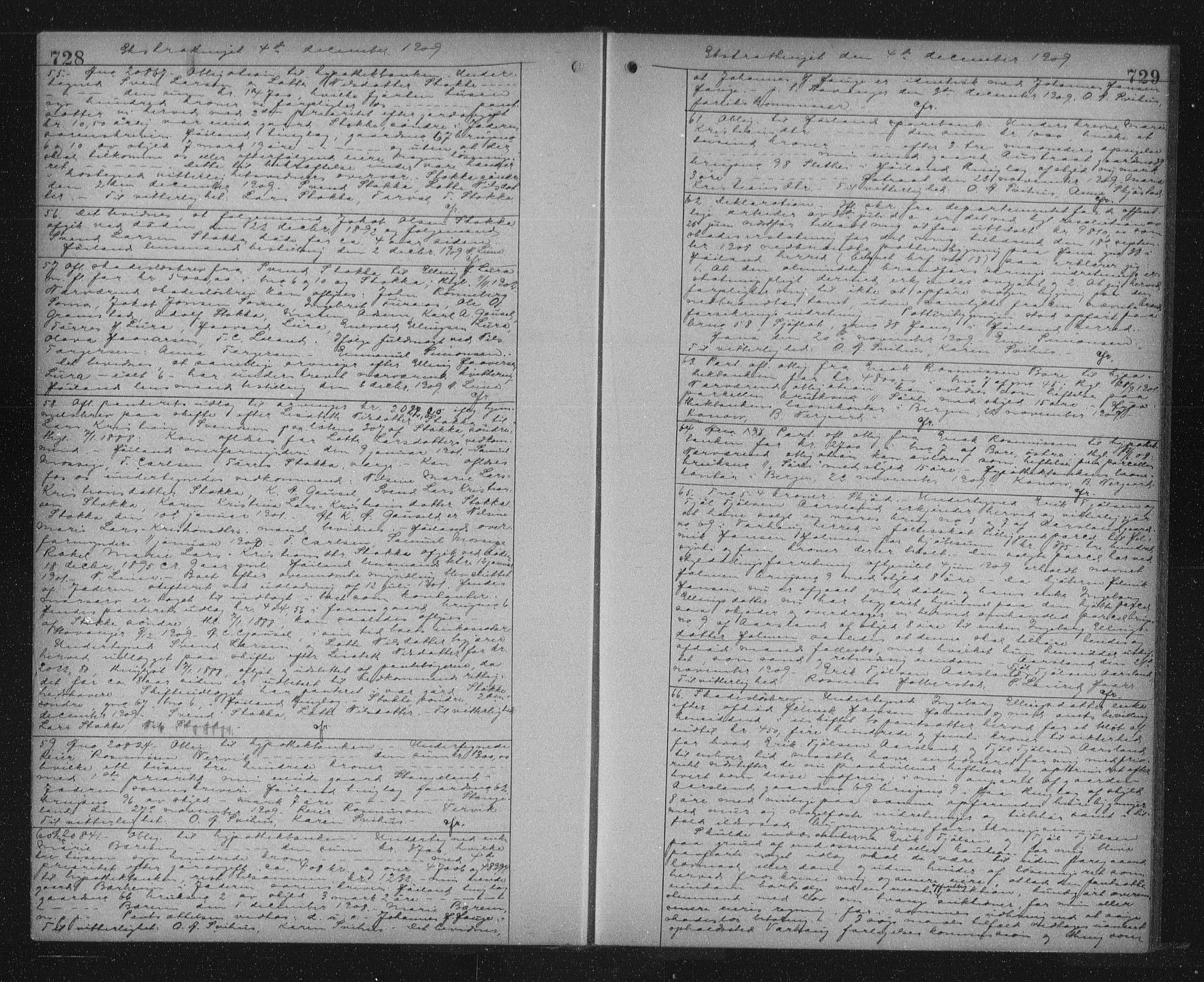 Jæren sorenskriveri, AV/SAST-A-100310/01/4/41/41BF/L0022: Mortgage book no. 26, 1908-1910, p. 728-729