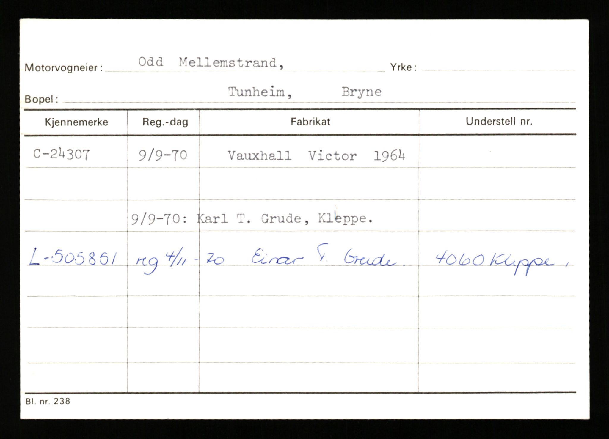 Stavanger trafikkstasjon, AV/SAST-A-101942/0/G/L0005: Registreringsnummer: 23000 - 34245, 1930-1971, p. 345