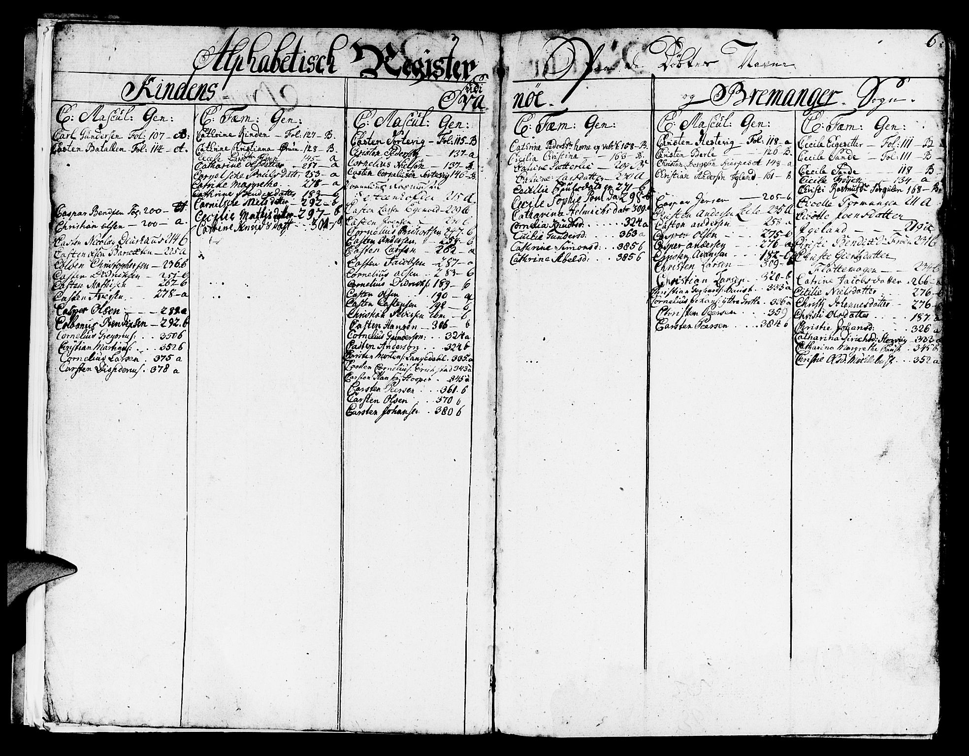 Kinn sokneprestembete, AV/SAB-A-80801/H/Haa/Haaa/L0002: Parish register (official) no. A 2, 1729-1785, p. 6