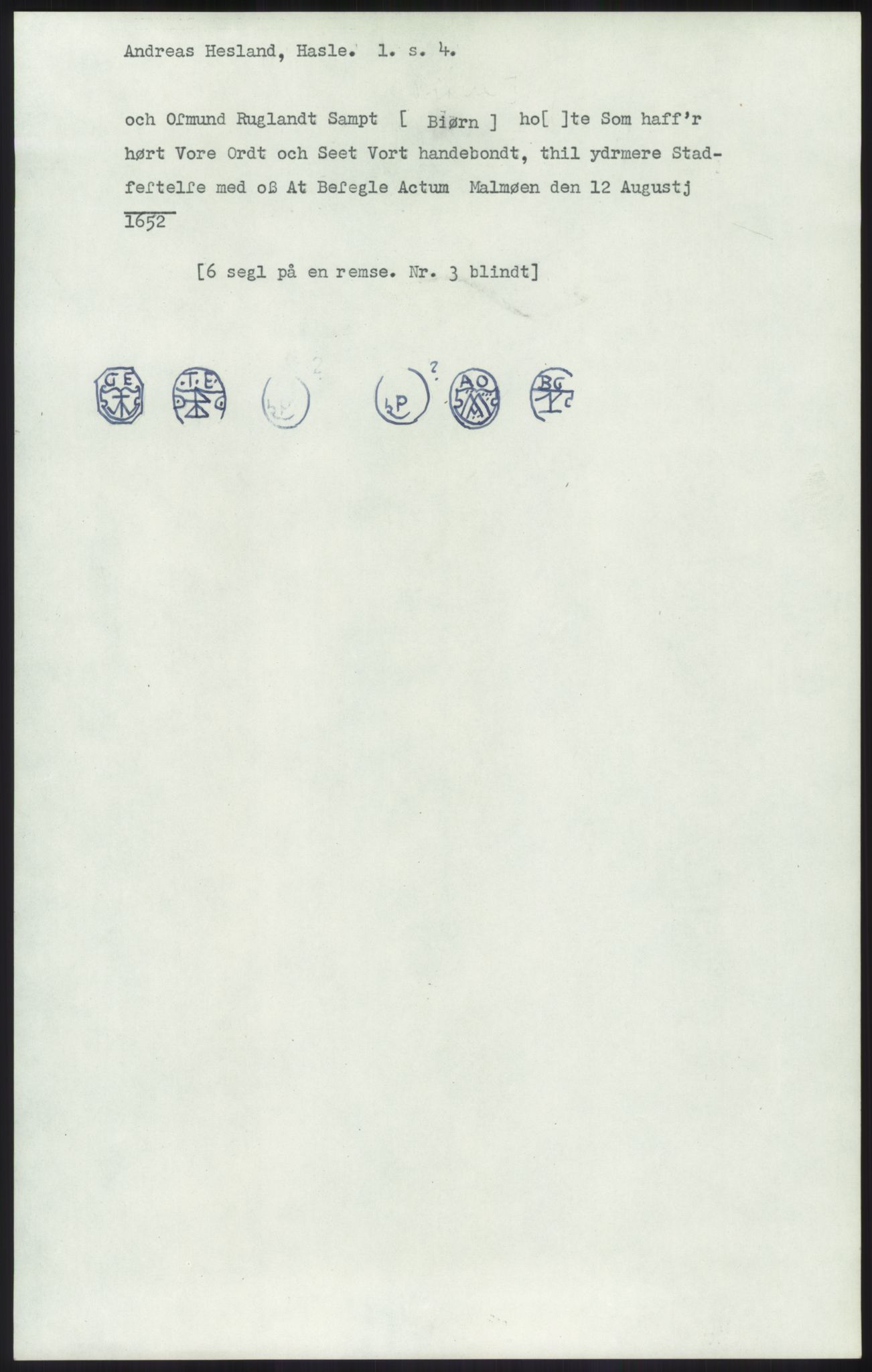 Samlinger til kildeutgivelse, Diplomavskriftsamlingen, RA/EA-4053/H/Ha, p. 739