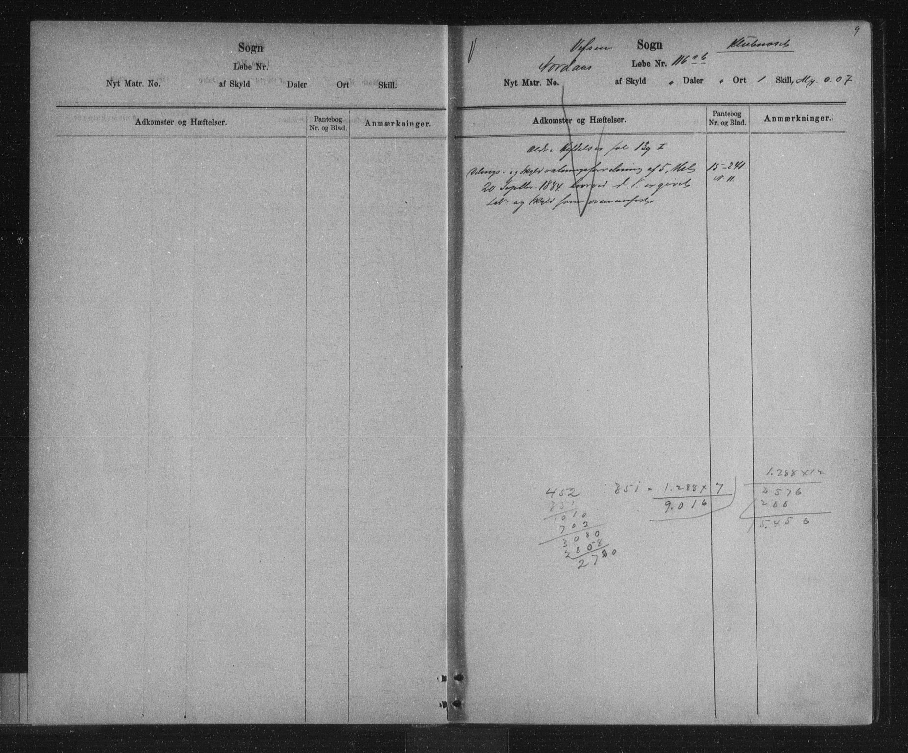 Søndre Helgeland sorenskriveri, SAT/A-4575/1/2/2A/2Aa/L0004: Mortgage register no. 4, 1880-1900, p. 9