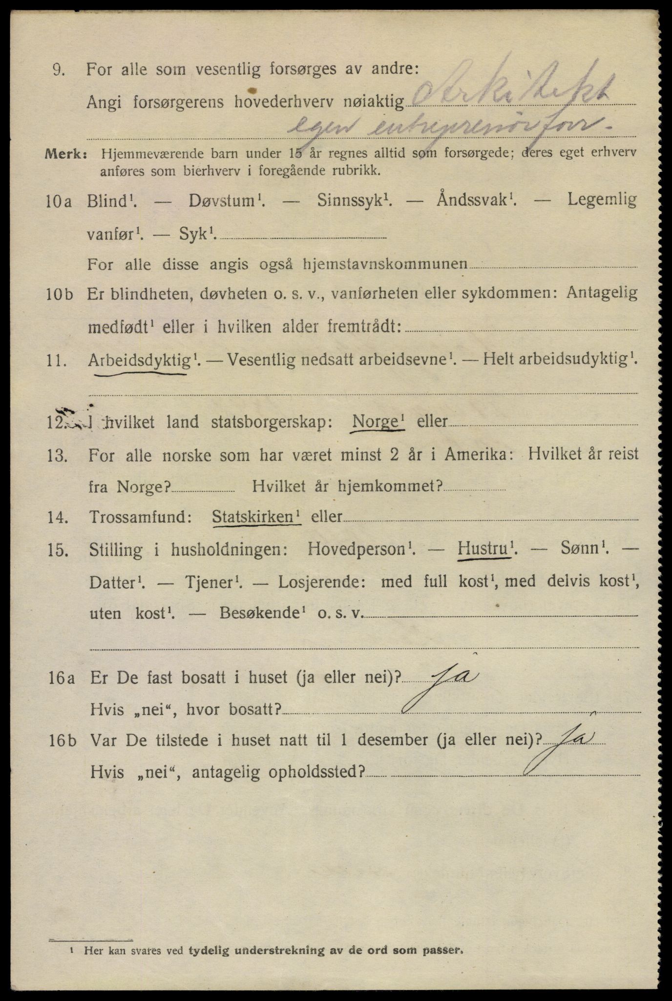 SAKO, 1920 census for Drammen, 1920, p. 46220