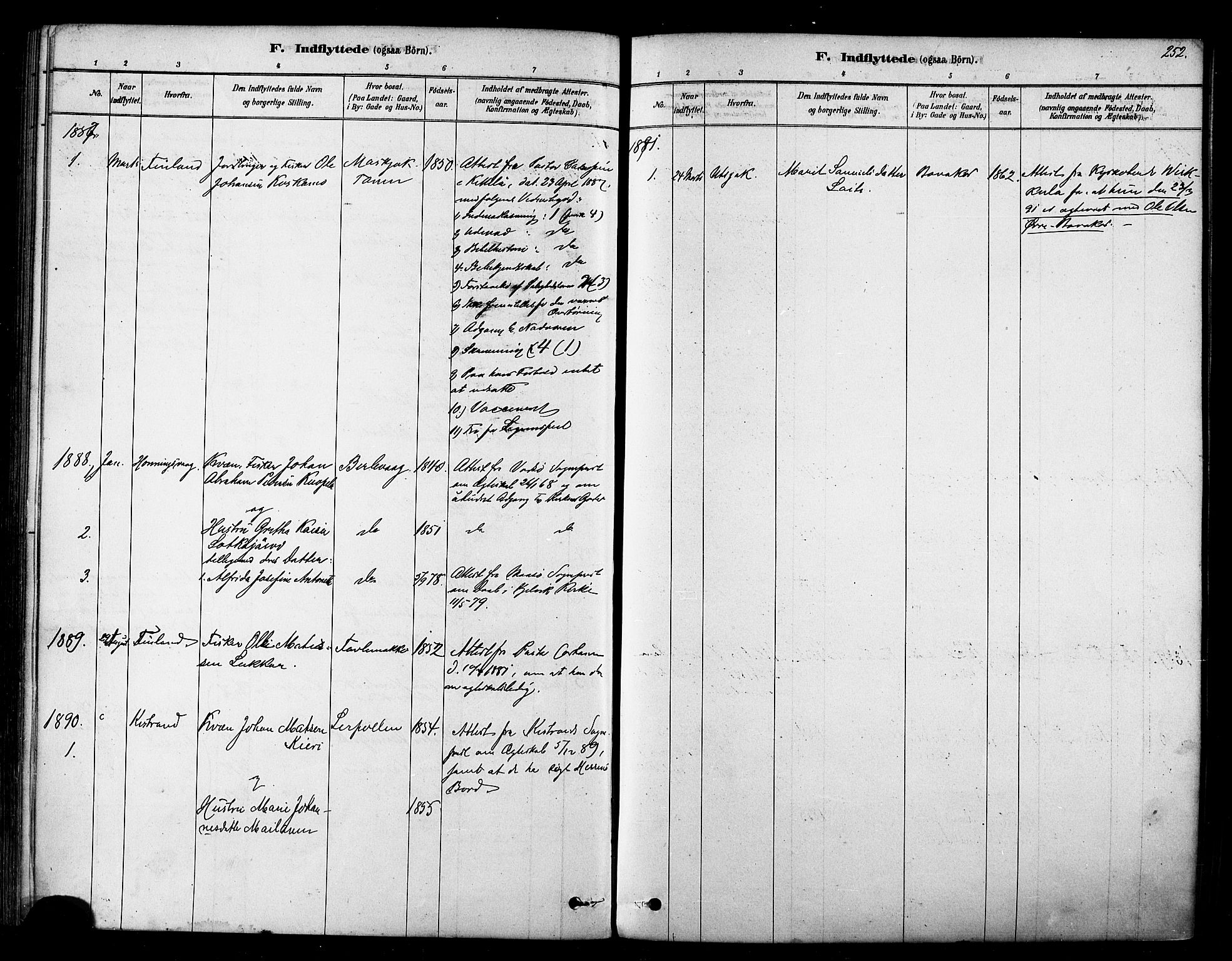 Tana sokneprestkontor, SATØ/S-1334/H/Ha/L0004kirke: Parish register (official) no. 4, 1878-1891, p. 252