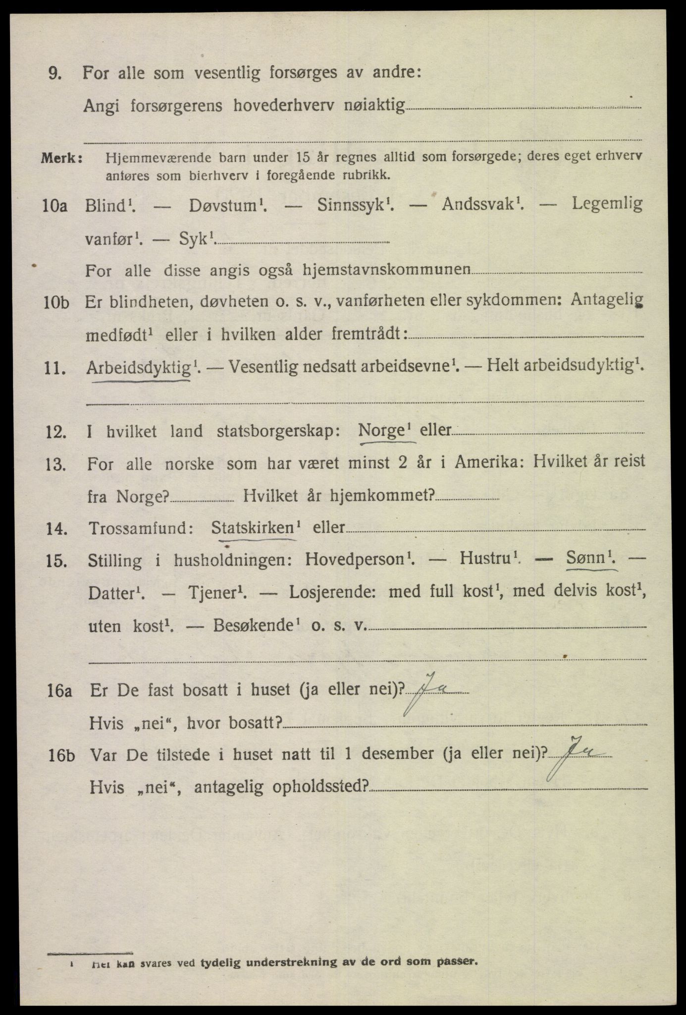 SAK, 1920 census for Bakke, 1920, p. 1681