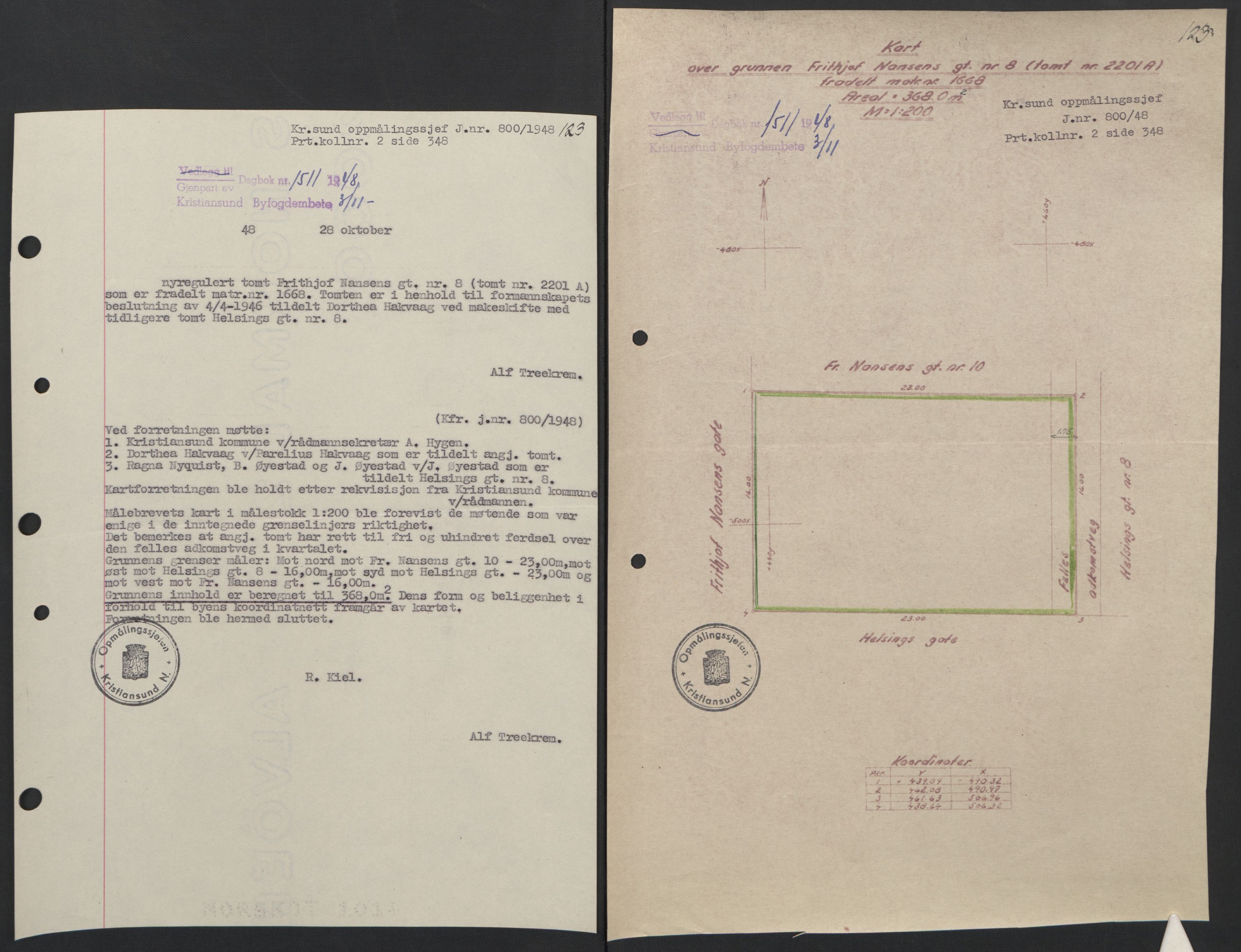 Kristiansund byfogd, AV/SAT-A-4587/A/27: Mortgage book no. 42, 1947-1950, Diary no: : 1511/1948