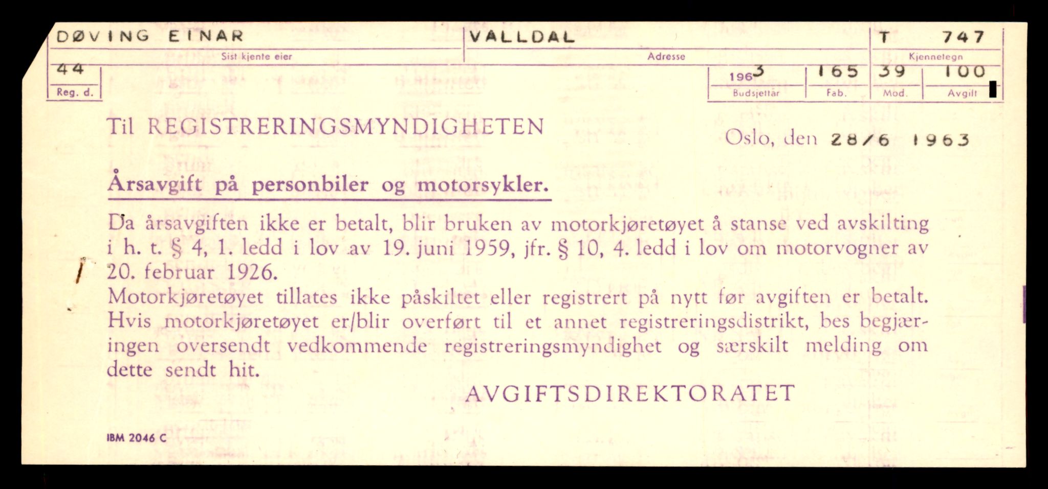 Møre og Romsdal vegkontor - Ålesund trafikkstasjon, AV/SAT-A-4099/F/Fe/L0008: Registreringskort for kjøretøy T 747 - T 894, 1927-1998, p. 27