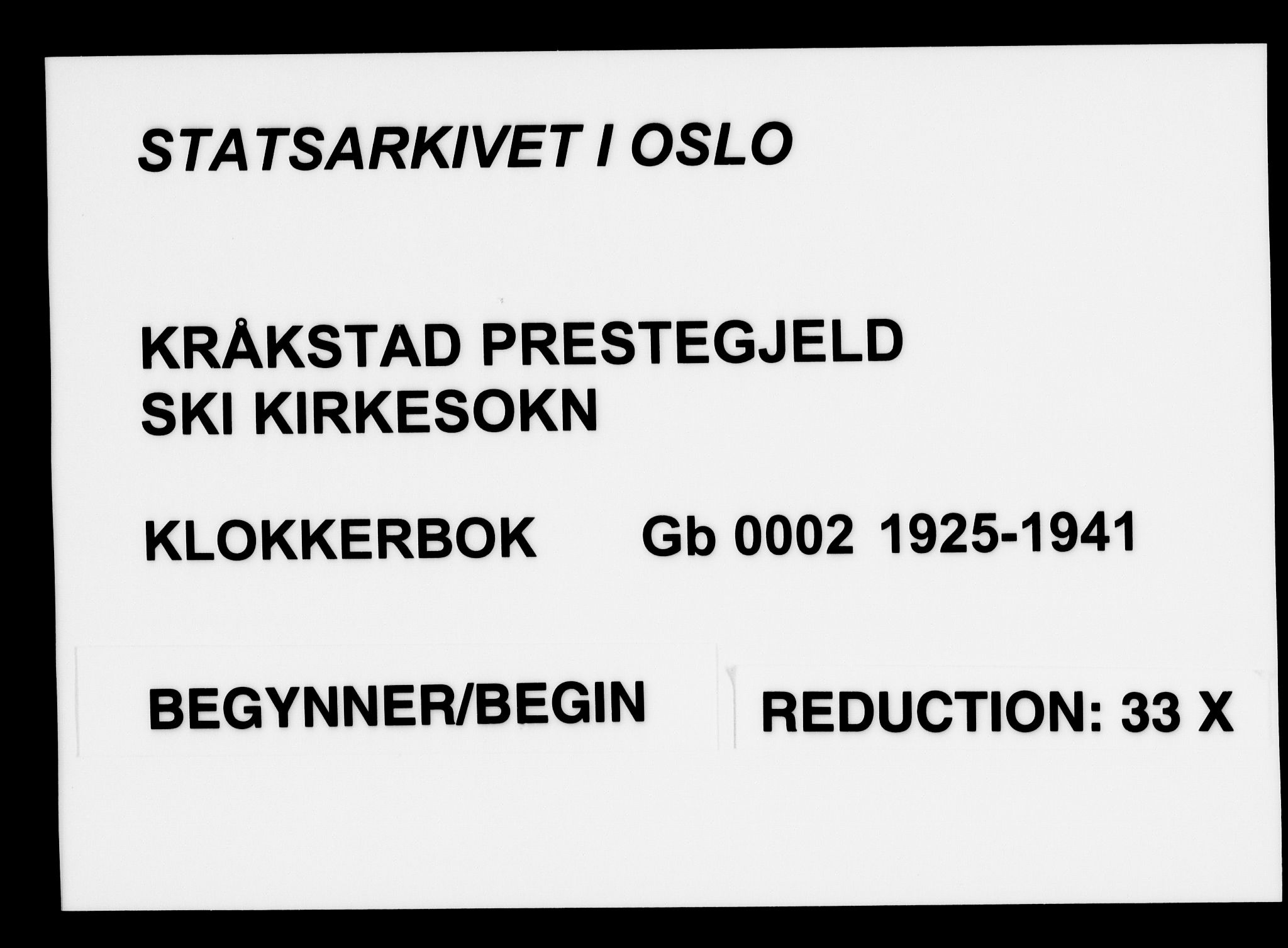 Kråkstad prestekontor Kirkebøker, AV/SAO-A-10125a/G/Gb/L0002: Parish register (copy) no. II 2, 1921-1941