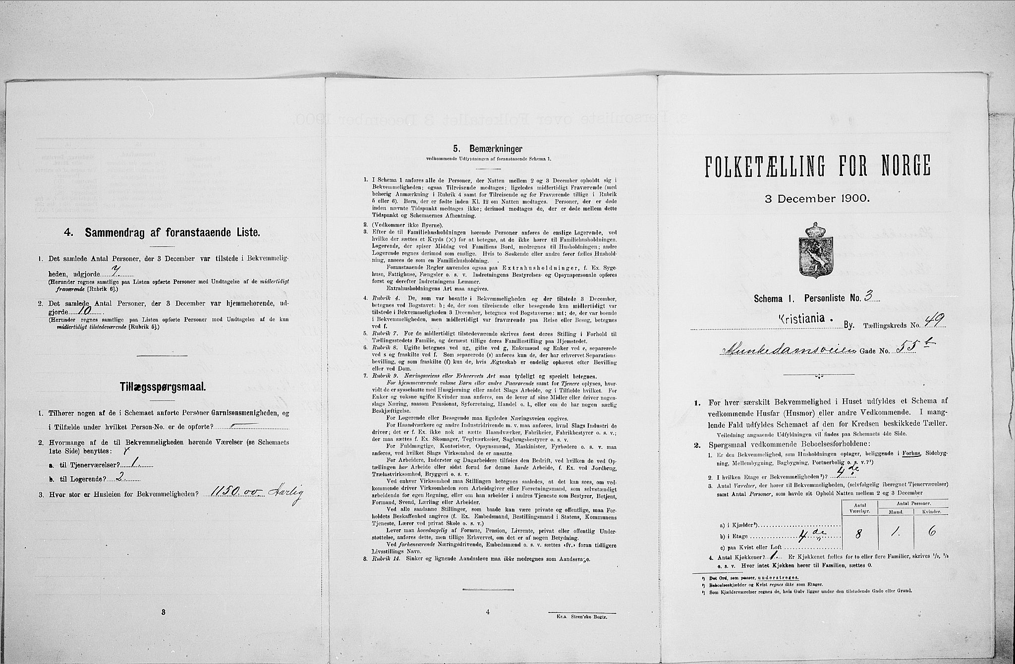 SAO, 1900 census for Kristiania, 1900, p. 61391