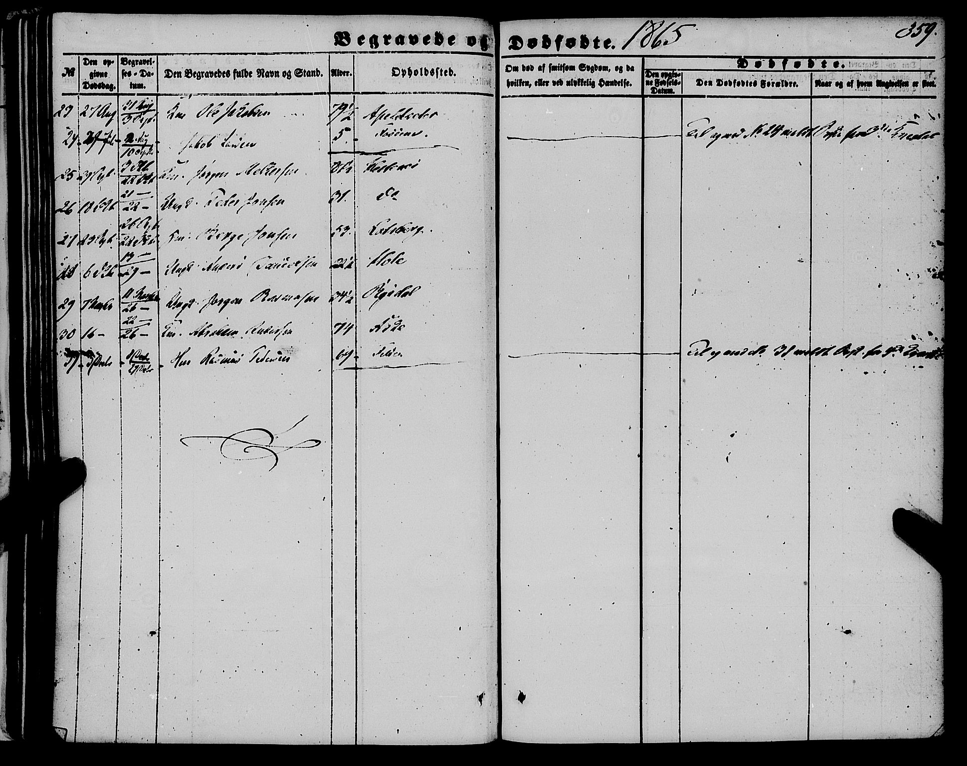 Gloppen sokneprestembete, AV/SAB-A-80101/H/Haa/Haaa/L0009: Parish register (official) no. A 9, 1855-1870, p. 359