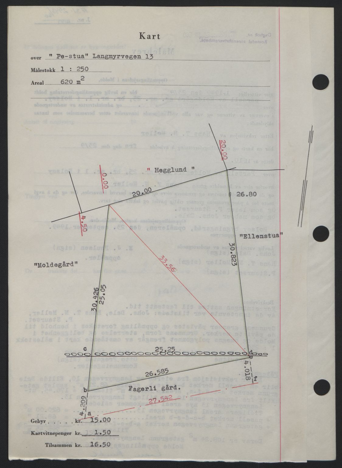 Romsdal sorenskriveri, AV/SAT-A-4149/1/2/2C: Mortgage book no. A31, 1949-1949, Diary no: : 2943/1949