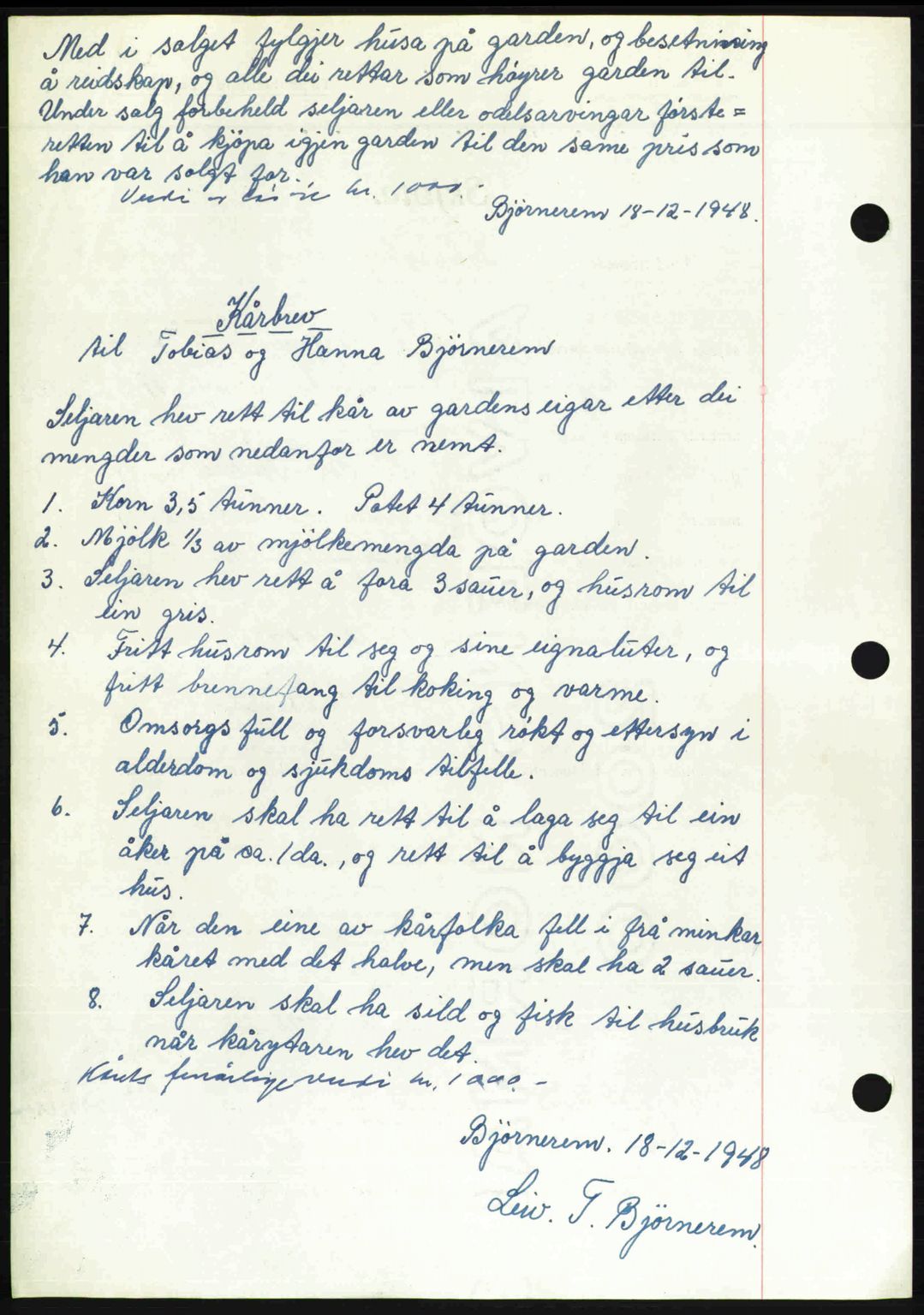 Romsdal sorenskriveri, AV/SAT-A-4149/1/2/2C: Mortgage book no. A28, 1948-1949, Diary no: : 3339/1948