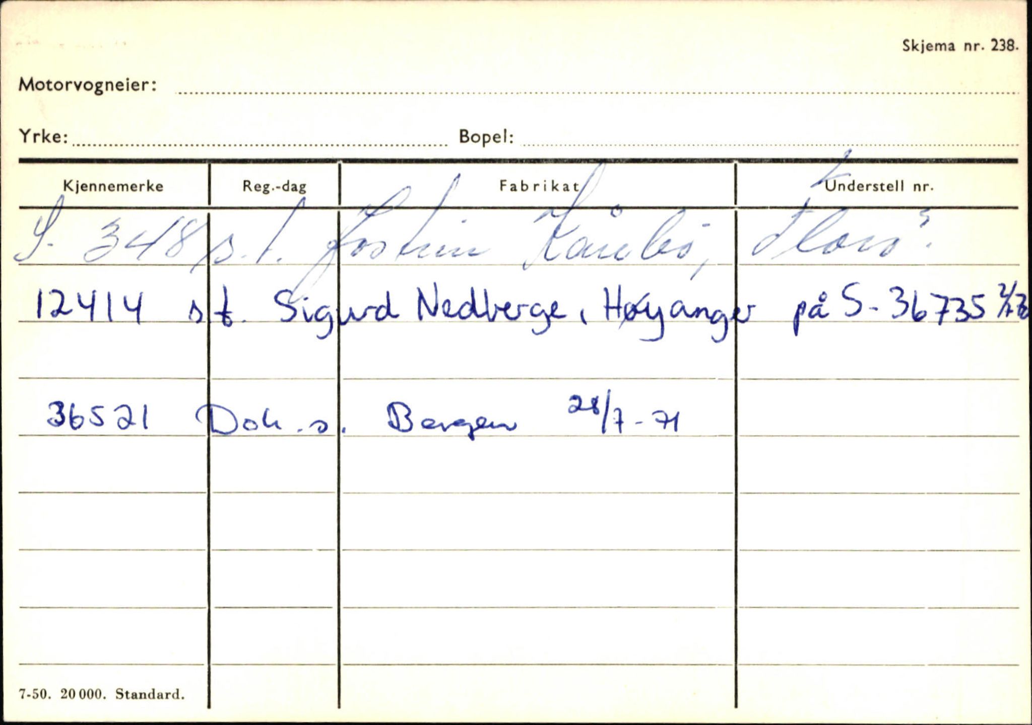 Statens vegvesen, Sogn og Fjordane vegkontor, AV/SAB-A-5301/4/F/L0130: Eigarregister Eid T-Å. Høyanger A-O, 1945-1975, p. 550