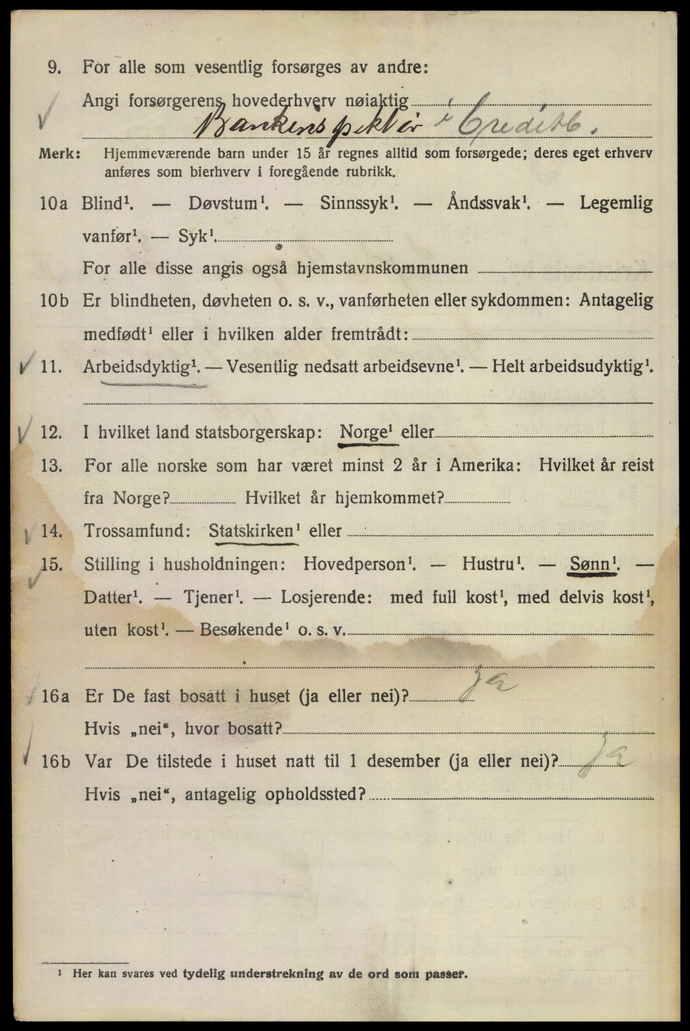 SAO, 1920 census for Kristiania, 1920, p. 366928