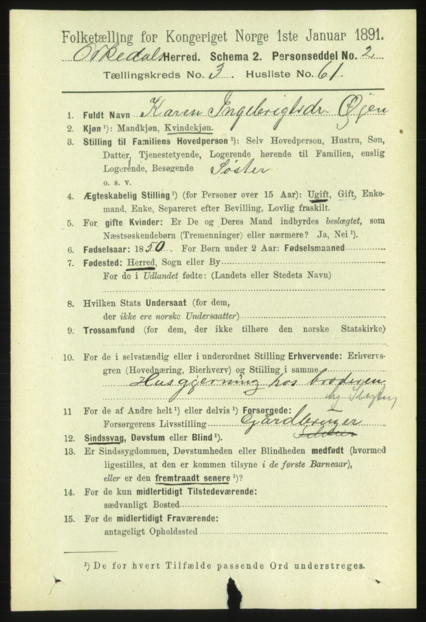 RA, 1891 census for 1638 Orkdal, 1891, p. 1780