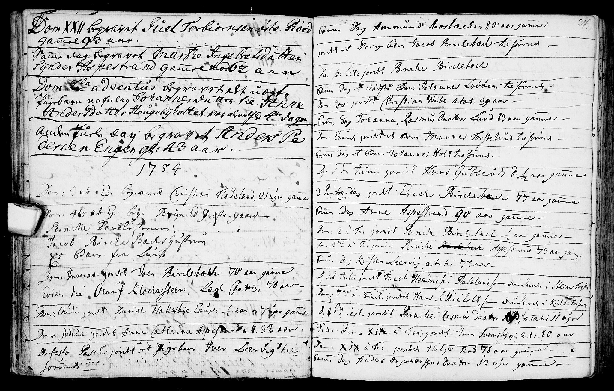 Aremark prestekontor Kirkebøker, AV/SAO-A-10899/F/Fa/L0003: Parish register (official) no. I 3, 1745-1795, p. 24