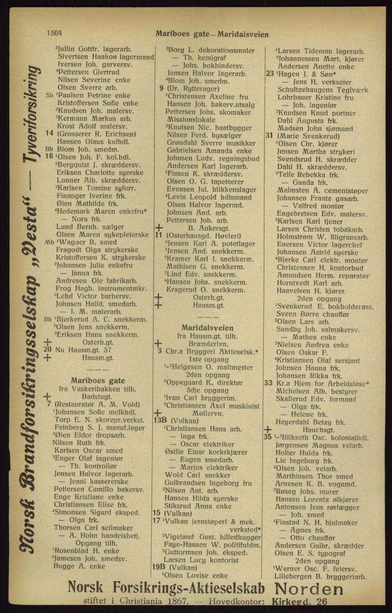 Kristiania/Oslo adressebok, PUBL/-, 1916, p. 1504