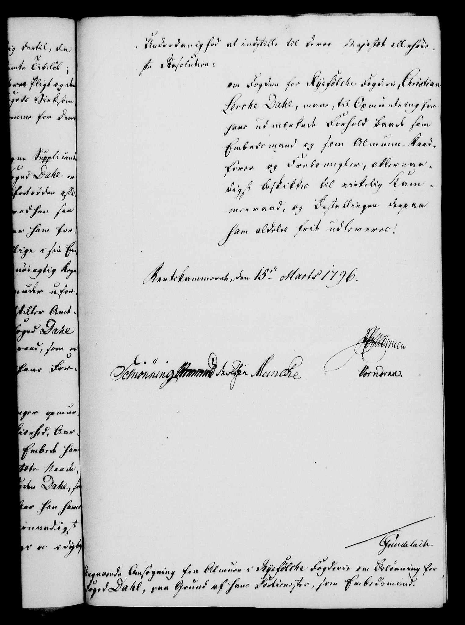 Rentekammeret, Kammerkanselliet, RA/EA-3111/G/Gf/Gfa/L0078: Norsk relasjons- og resolusjonsprotokoll (merket RK 52.78), 1796, p. 119