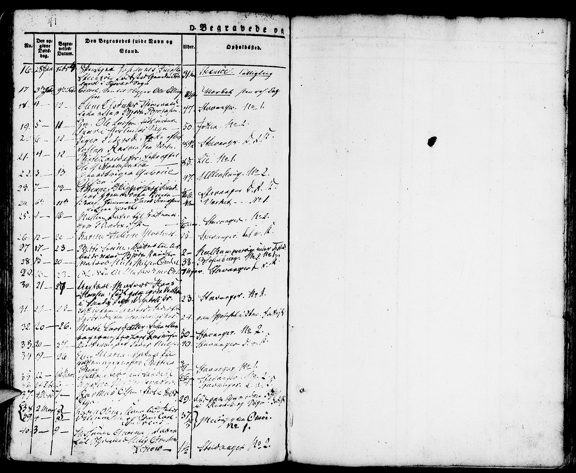 Domkirken sokneprestkontor, AV/SAST-A-101812/001/30/30BA/L0011: Parish register (official) no. A 11, 1832-1856