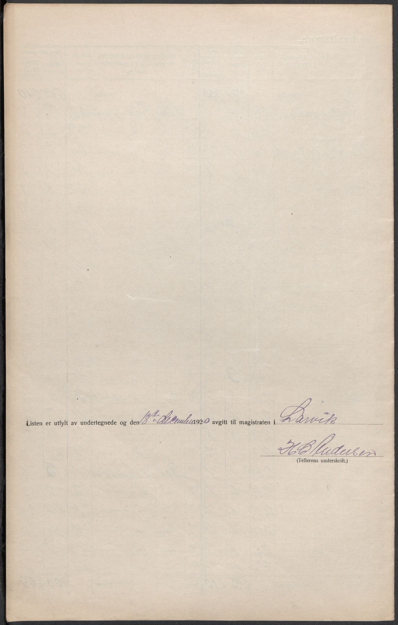 SAKO, 1920 census for Larvik, 1920, p. 13