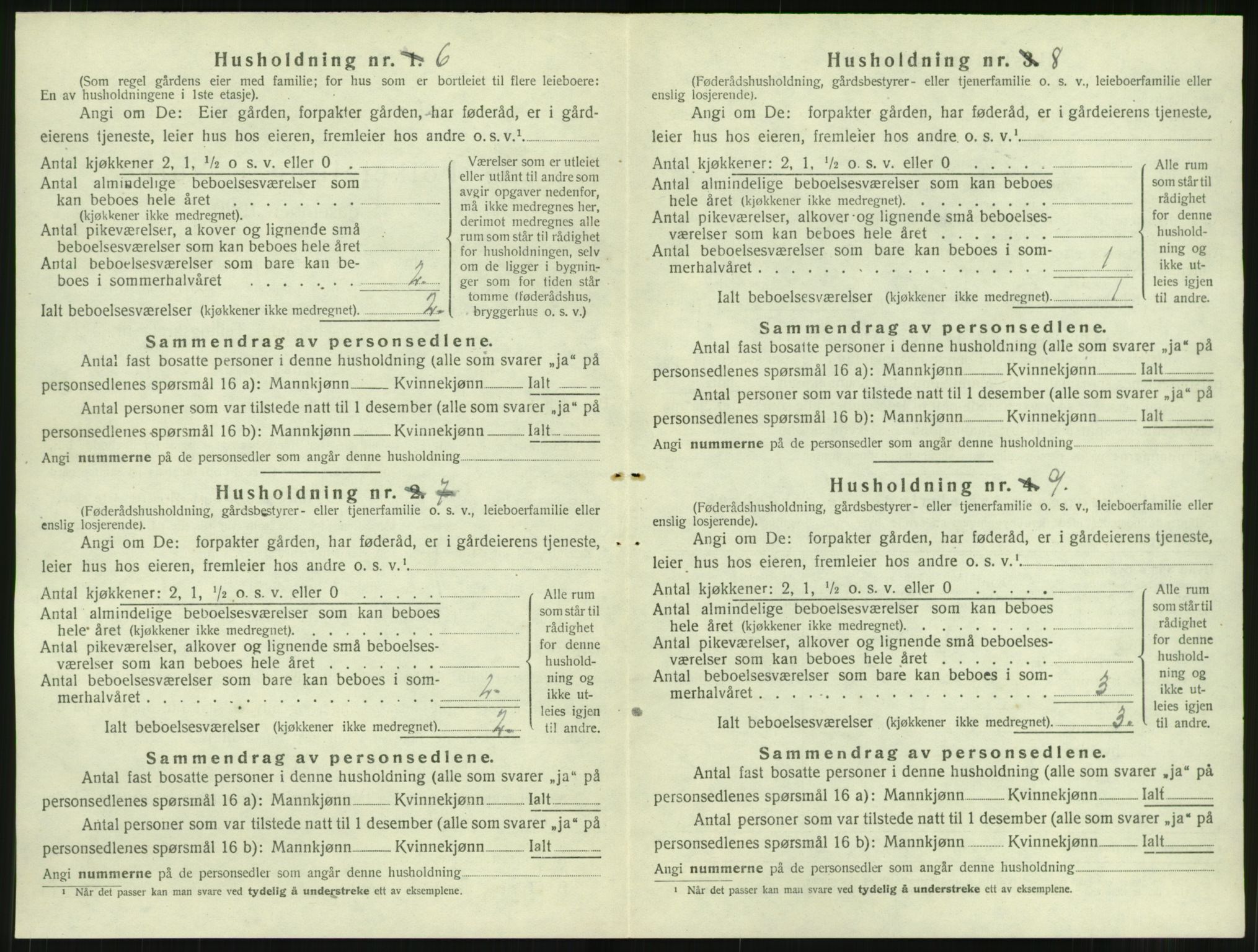 SAT, 1920 census for Bremsnes, 1920, p. 326